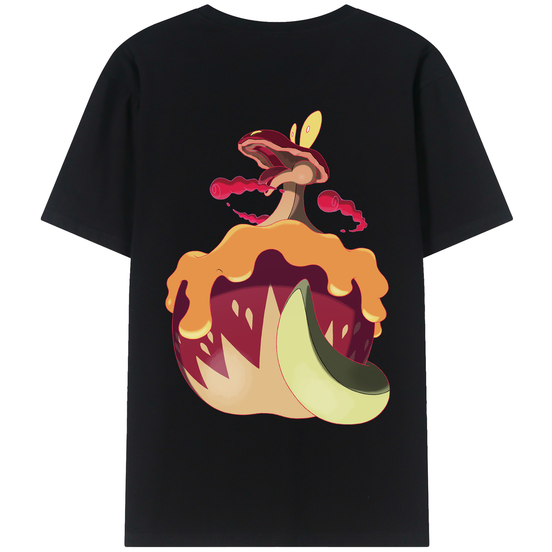 （画像用） ポケットモンスター Pokémon 綿100％ メンズ半袖Tシャツ（バックプリント） 通気性