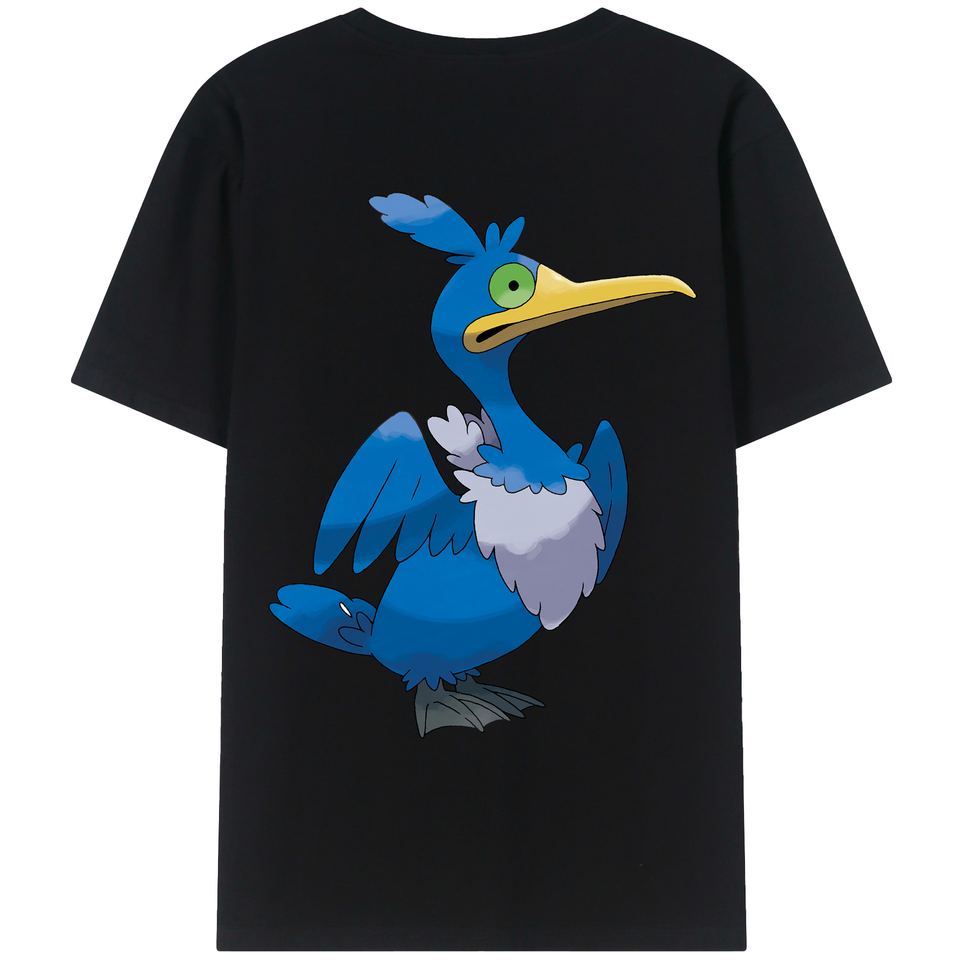 （画像用） ポケットモンスター Pokémon 綿100％ メンズ半袖Tシャツ（バックプリント） 通気性