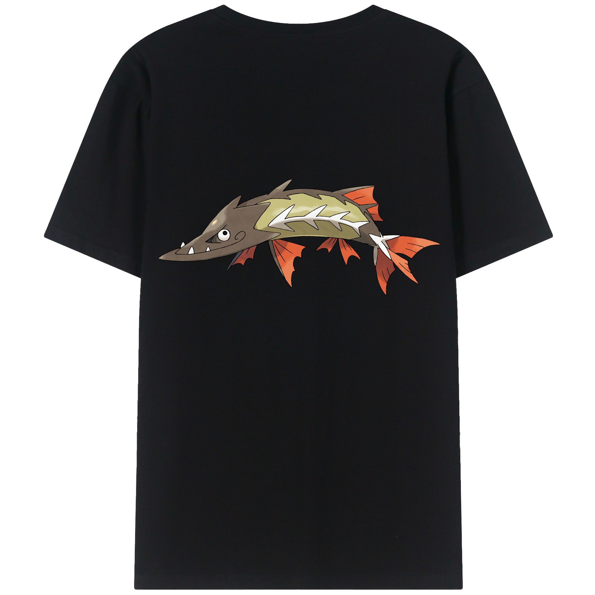 （画像用） ポケットモンスター Pokémon 綿100％ メンズ半袖Tシャツ（バックプリント） 通気性