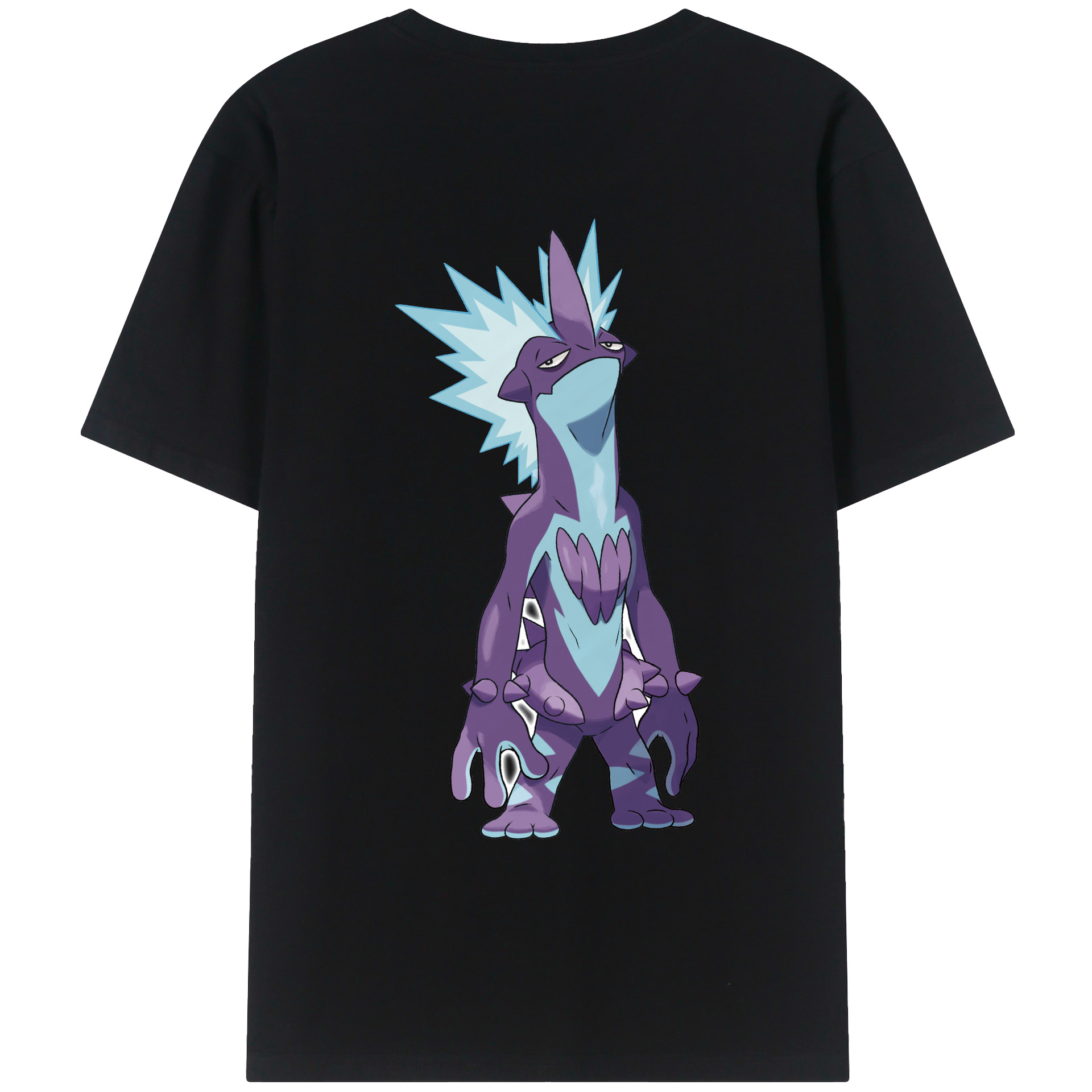 （画像用） ポケットモンスター Pokémon 綿100％ メンズ半袖Tシャツ（バックプリント） 通気性