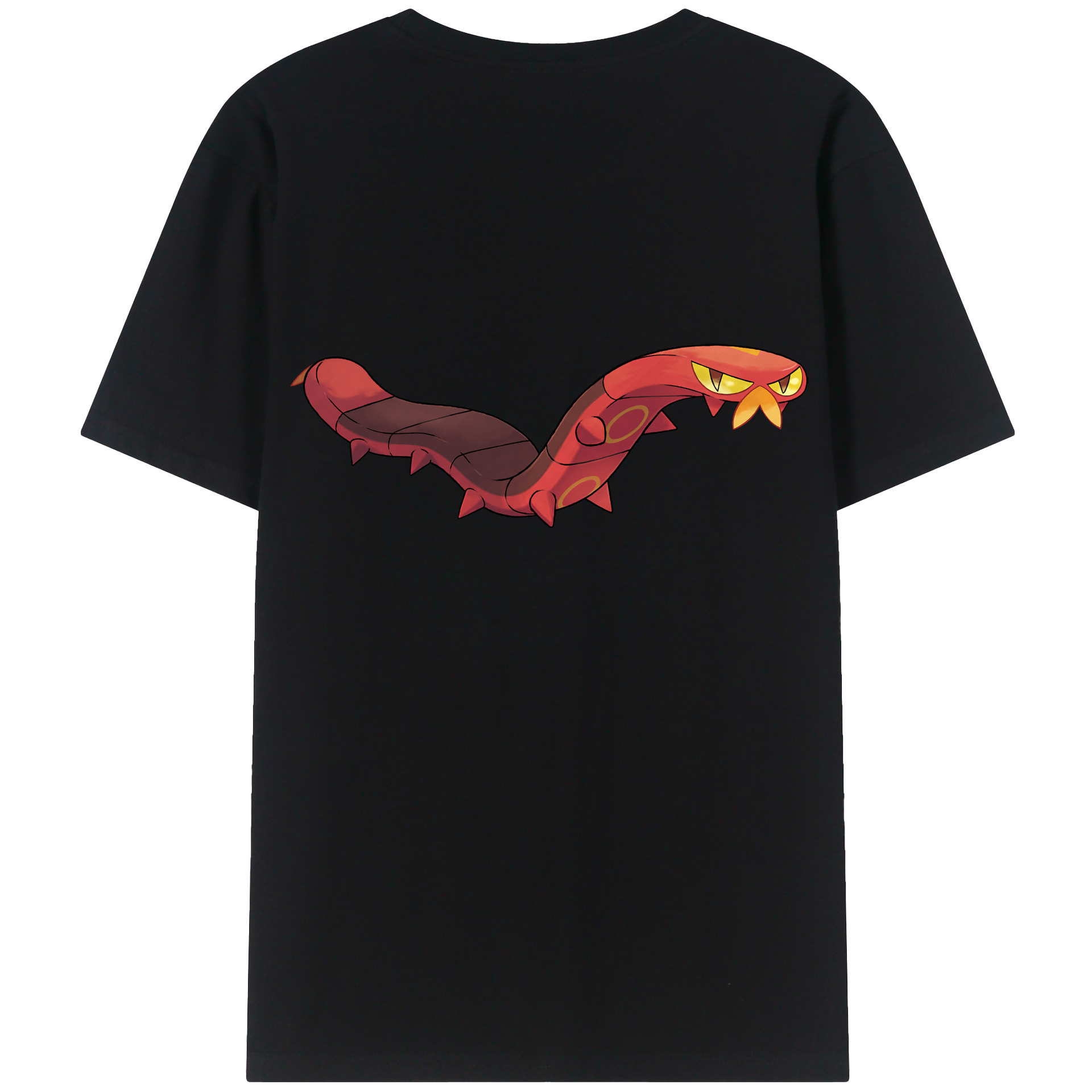 （画像用） ポケットモンスター Pokémon 綿100％ メンズ半袖Tシャツ（バックプリント） 通気性