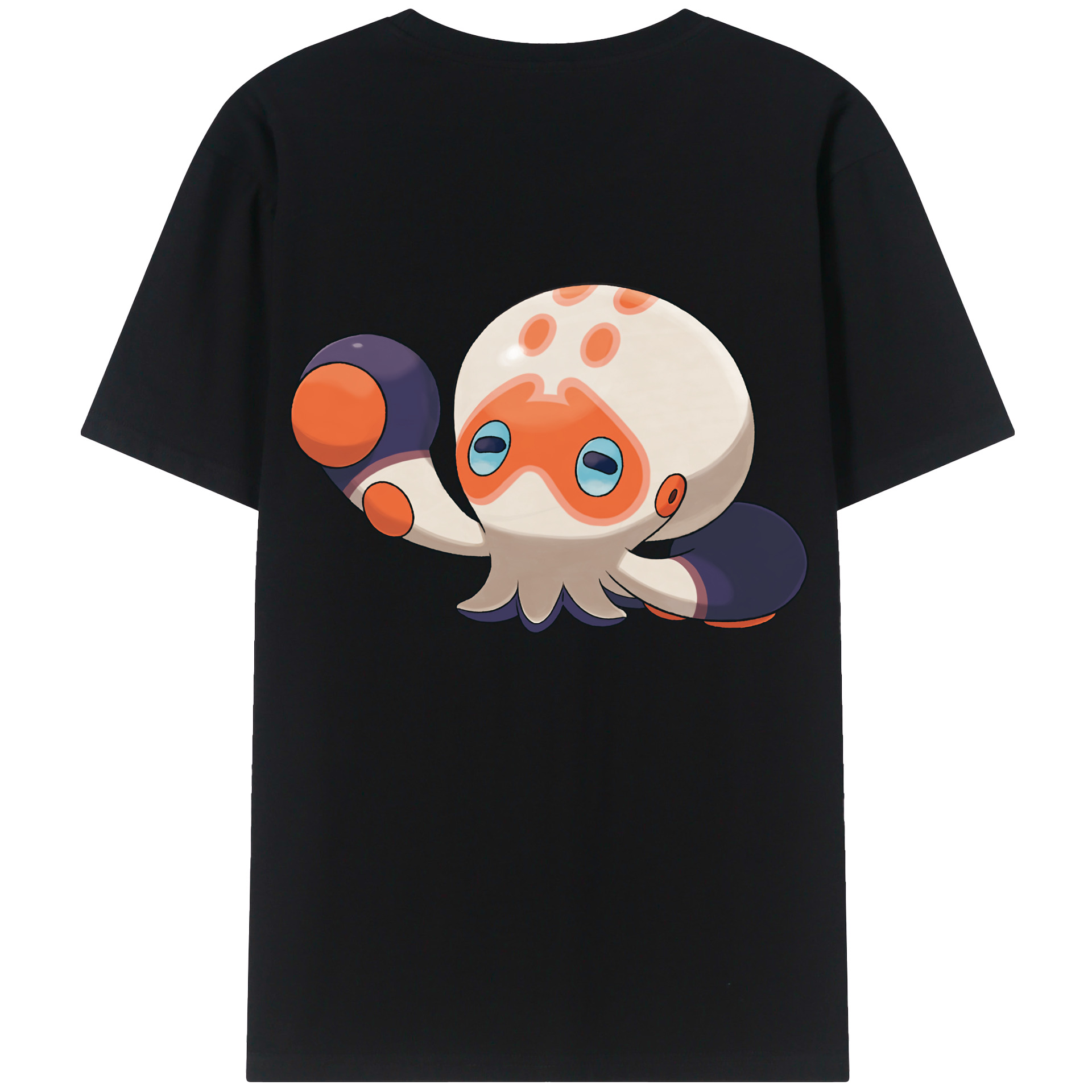 （画像用） ポケットモンスター Pokémon 綿100％ メンズ半袖Tシャツ（バックプリント） 通気性