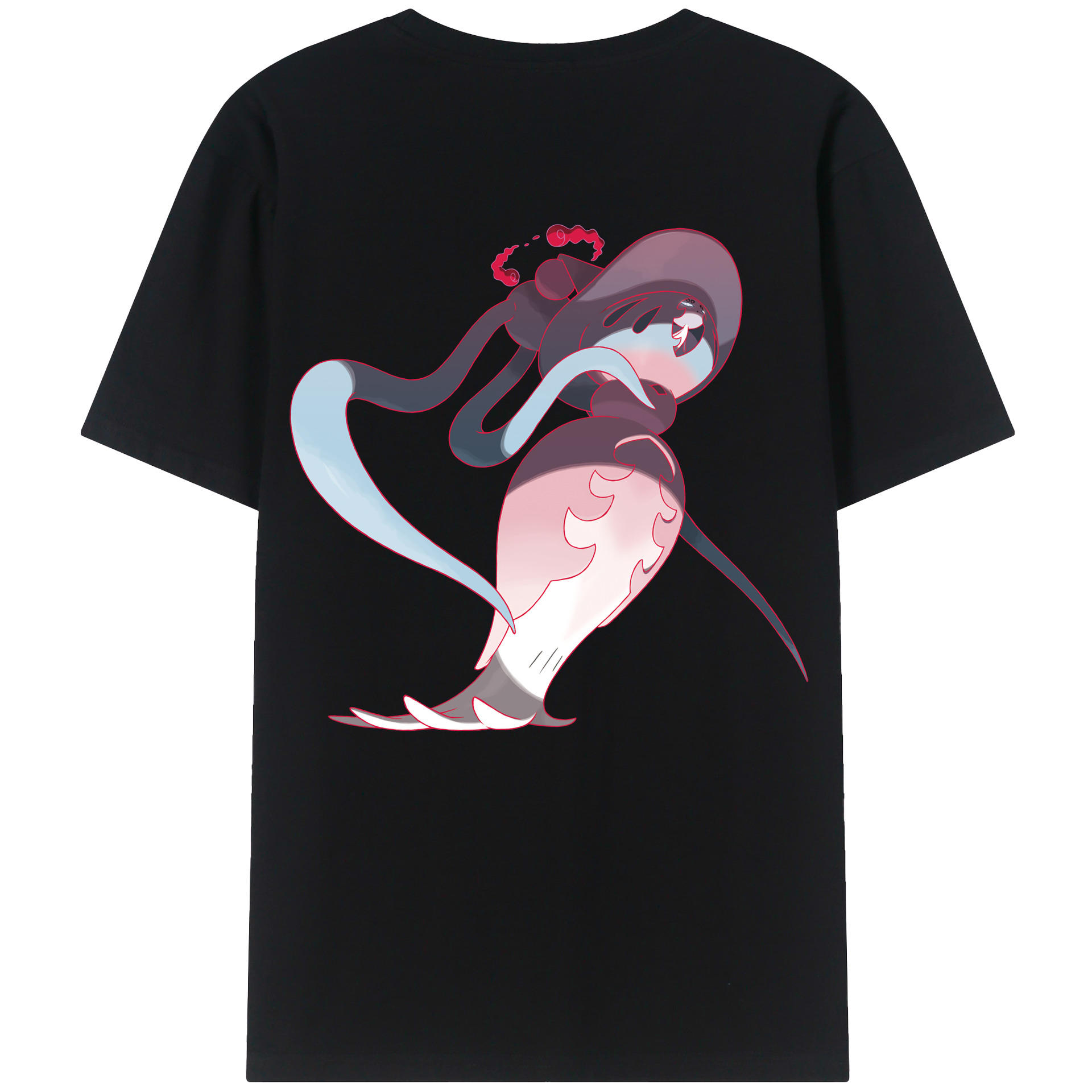 （画像用） ポケットモンスター Pokémon 綿100％ メンズ半袖Tシャツ（バックプリント） 通気性