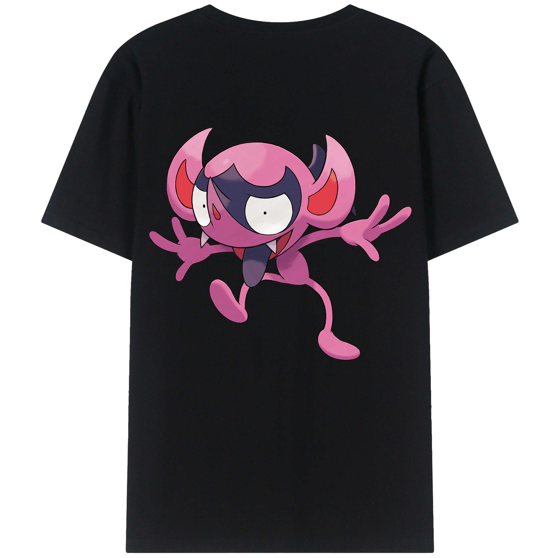 （画像用） ポケットモンスター Pokémon 綿100％ メンズ半袖Tシャツ（バックプリント） 通気性