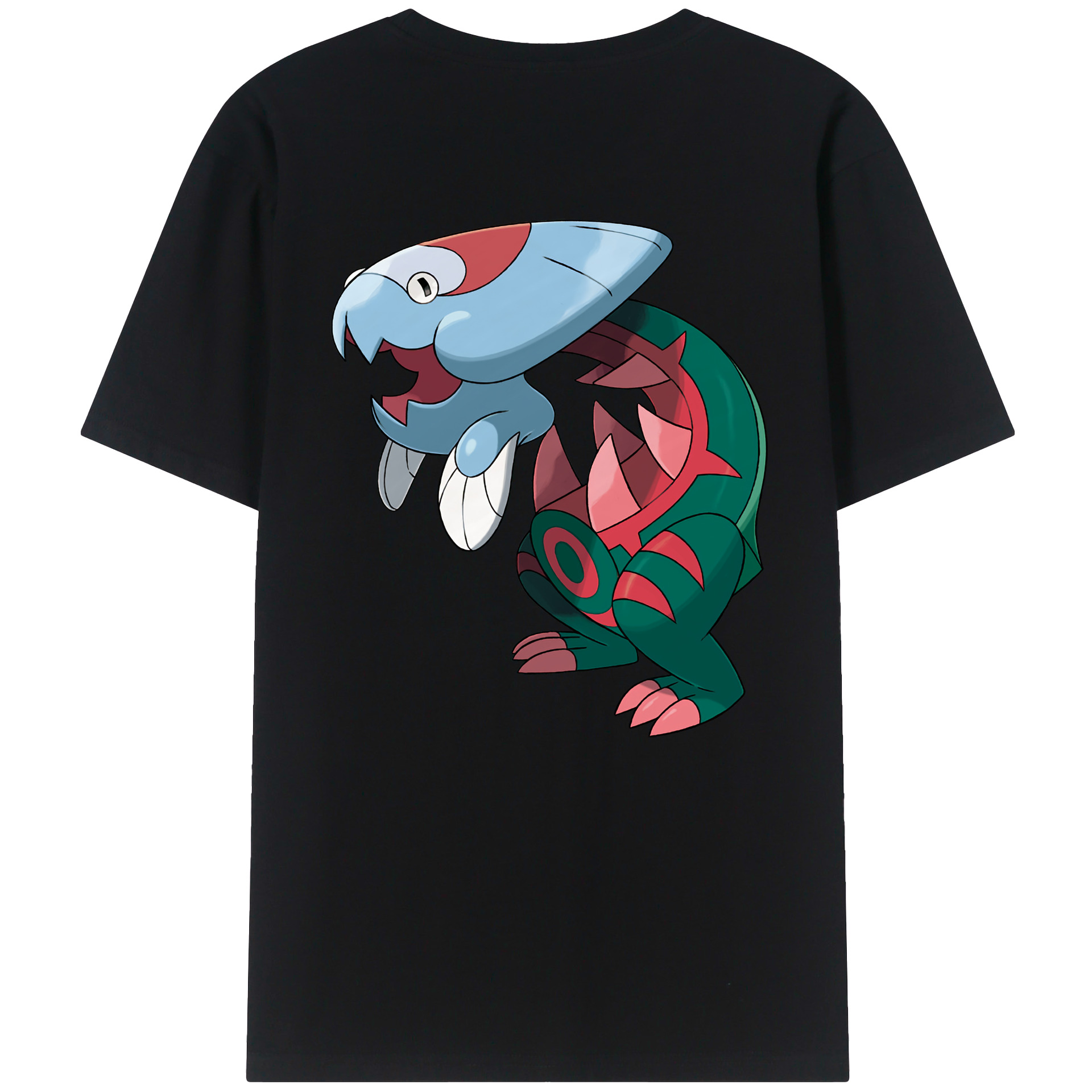 （画像用） ポケットモンスター Pokémon 綿100％ メンズ半袖Tシャツ（バックプリント） 通気性