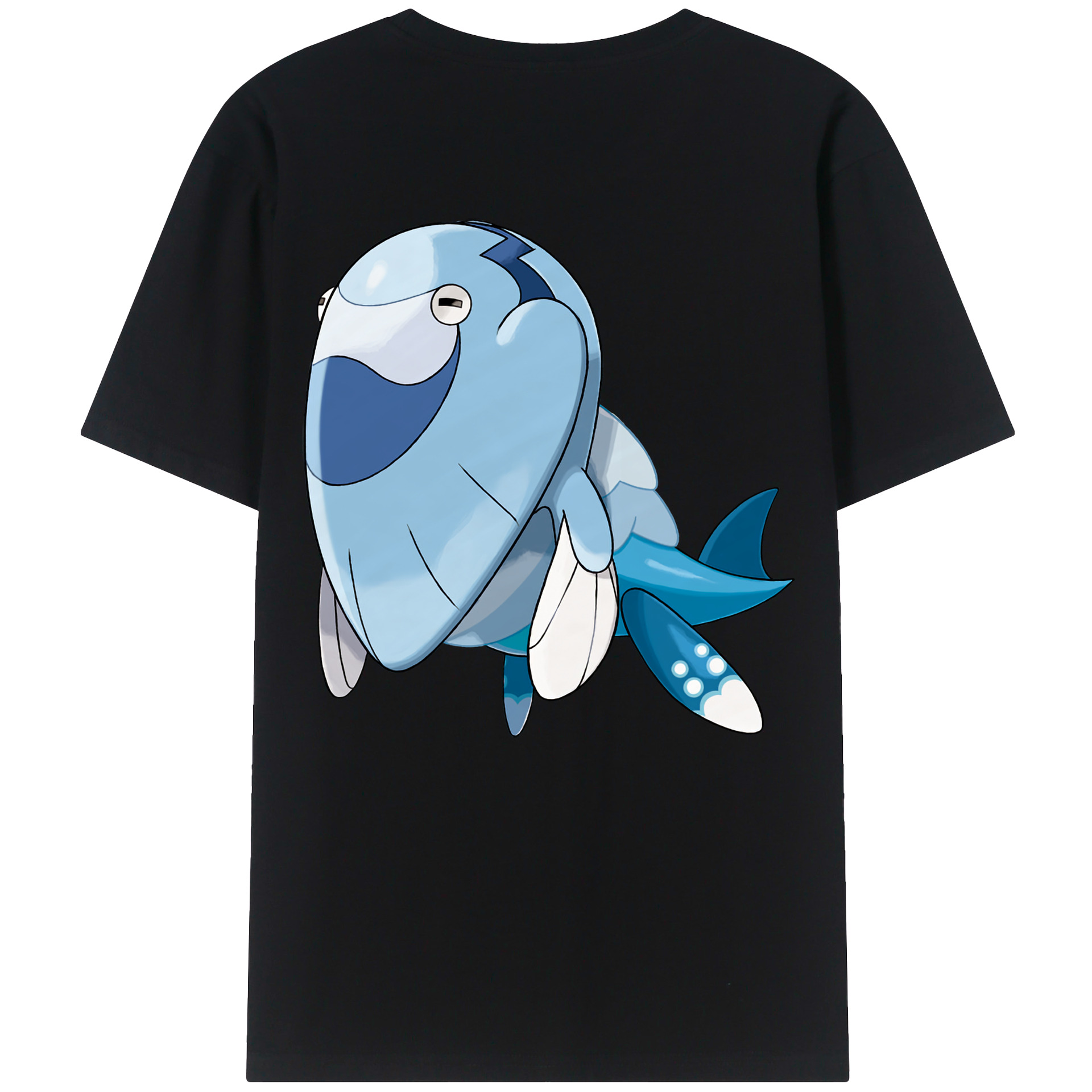 （画像用） ポケットモンスター Pokémon 綿100％ メンズ半袖Tシャツ（バックプリント） 通気性