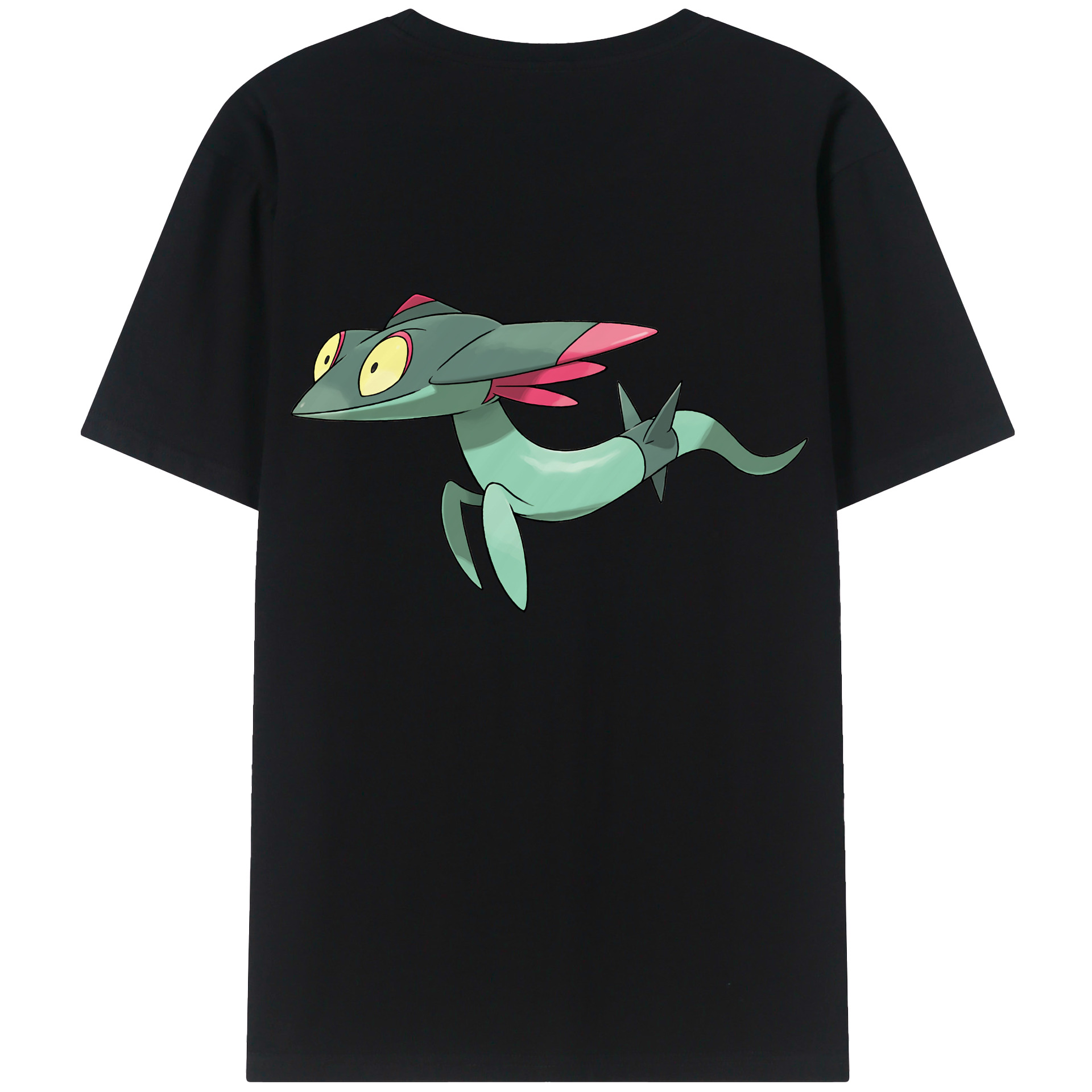 （画像用） ポケットモンスター Pokémon 綿100％ メンズ半袖Tシャツ（バックプリント） 通気性