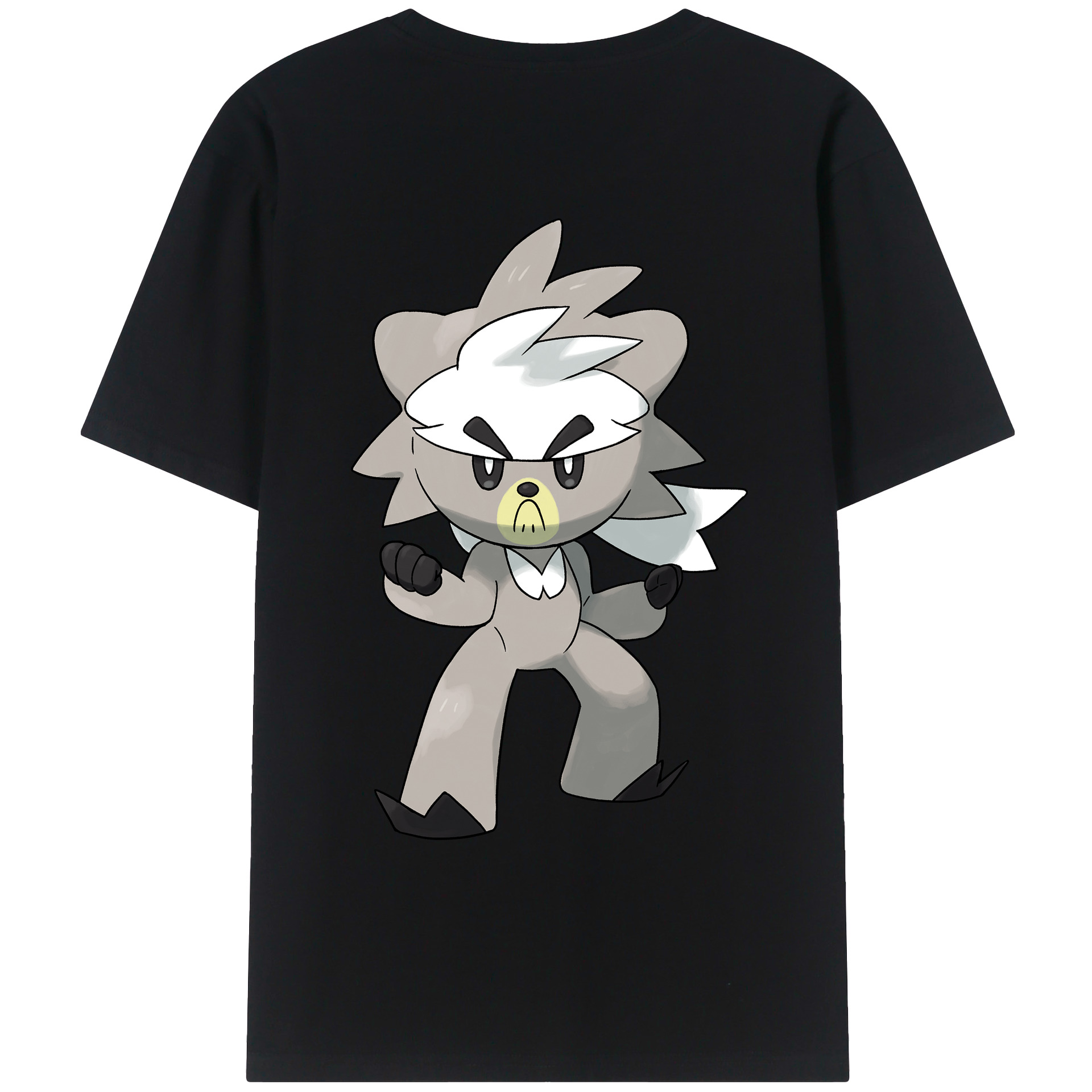 （画像用） ポケットモンスター Pokémon 綿100％ メンズ半袖Tシャツ（バックプリント） 通気性