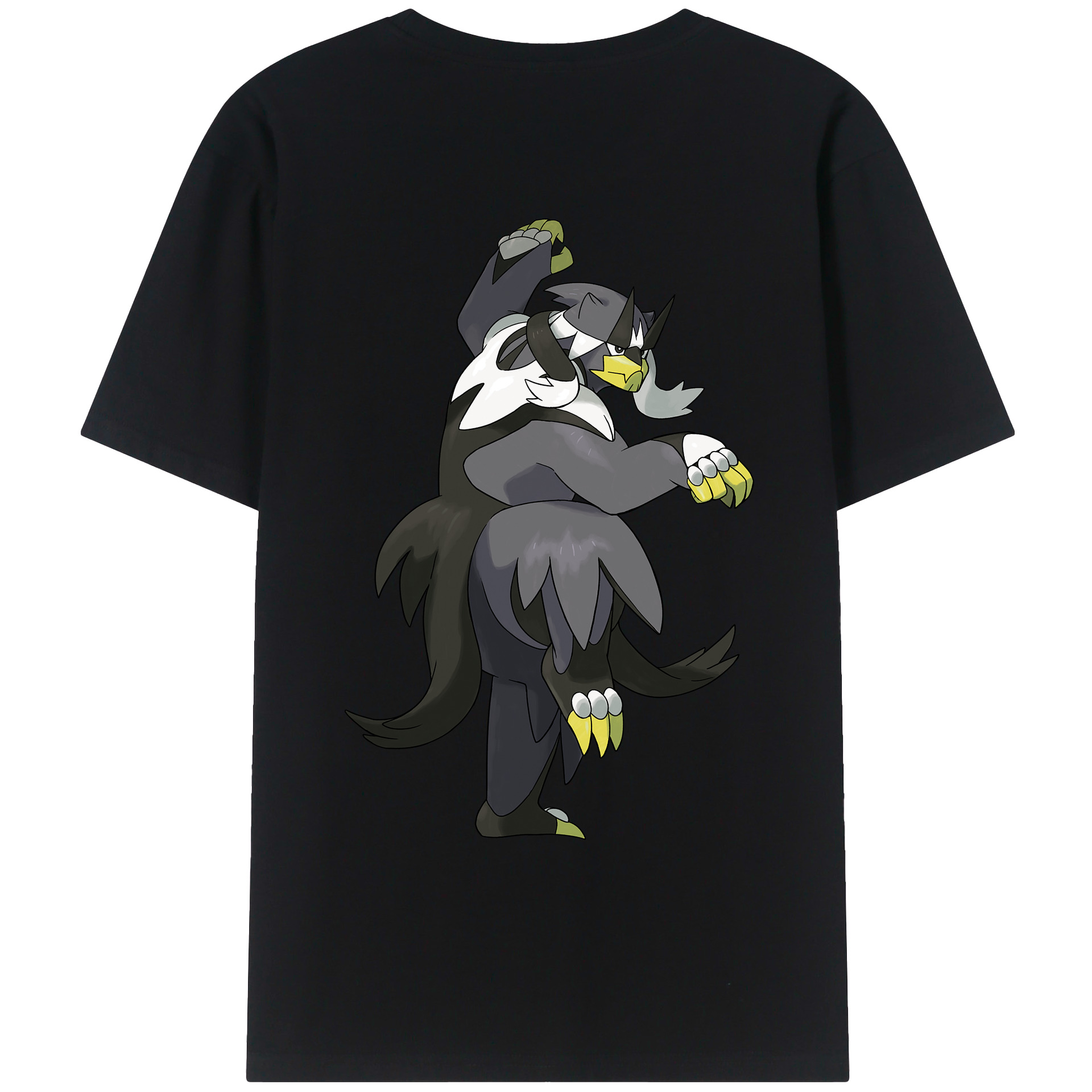（画像用） ポケットモンスター Pokémon 綿100％ メンズ半袖Tシャツ（バックプリント） 通気性
