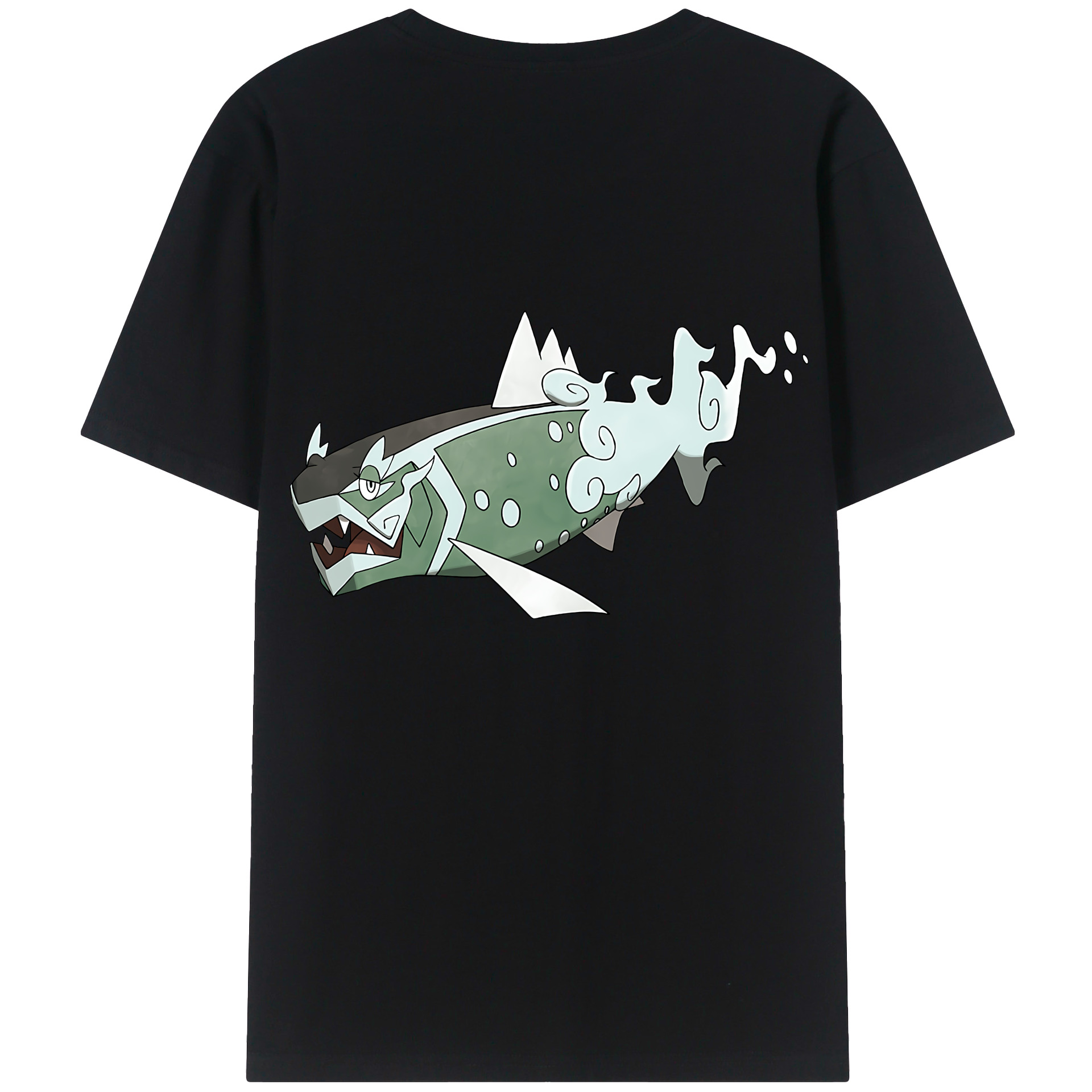 （画像用） ポケットモンスター Pokémon 綿100％ メンズ半袖Tシャツ（バックプリント） 通気性