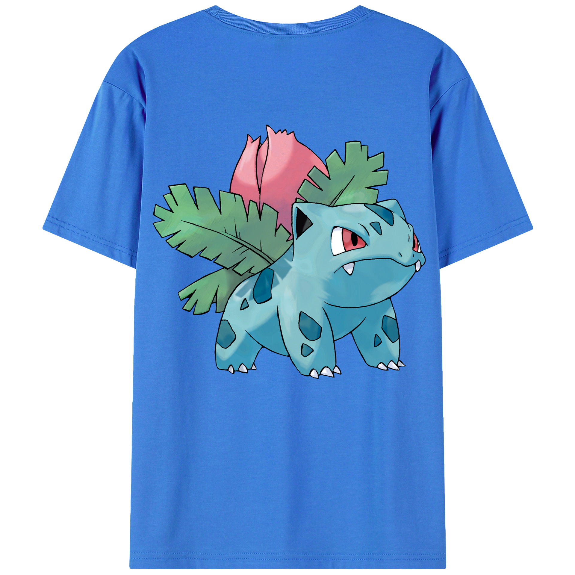 （画像用） ポケットモンスター Pokémon 綿100％ メンズ半袖Tシャツ（バックプリント） 通気性