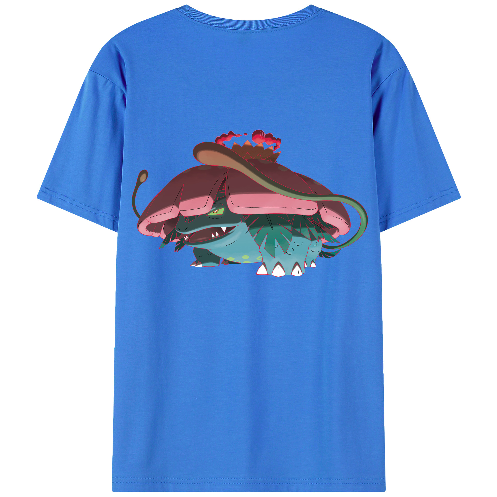 （画像用） ポケットモンスター Pokémon 綿100％ メンズ半袖Tシャツ（バックプリント） 通気性