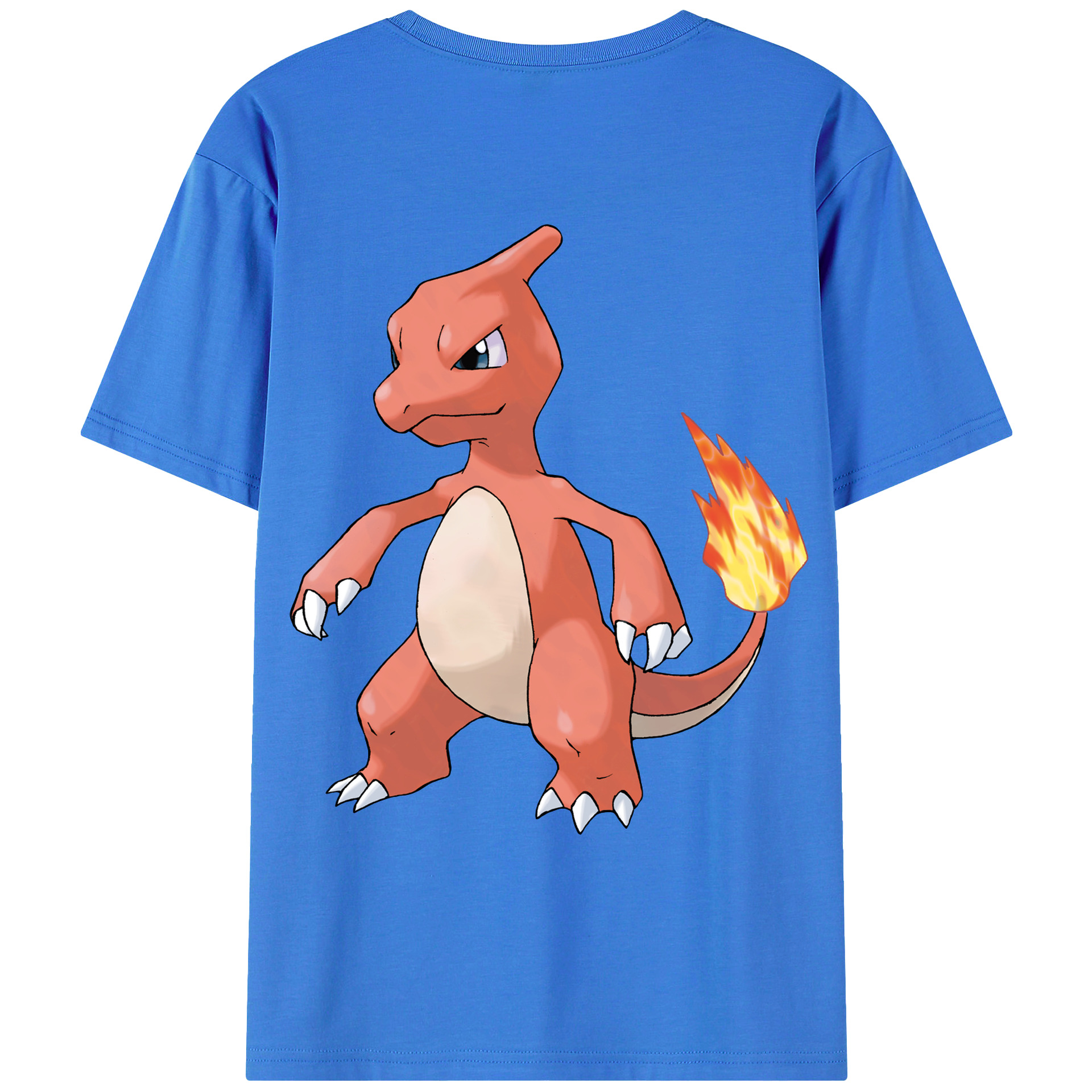 （画像用） ポケットモンスター Pokémon 綿100％ メンズ半袖Tシャツ（バックプリント） 通気性