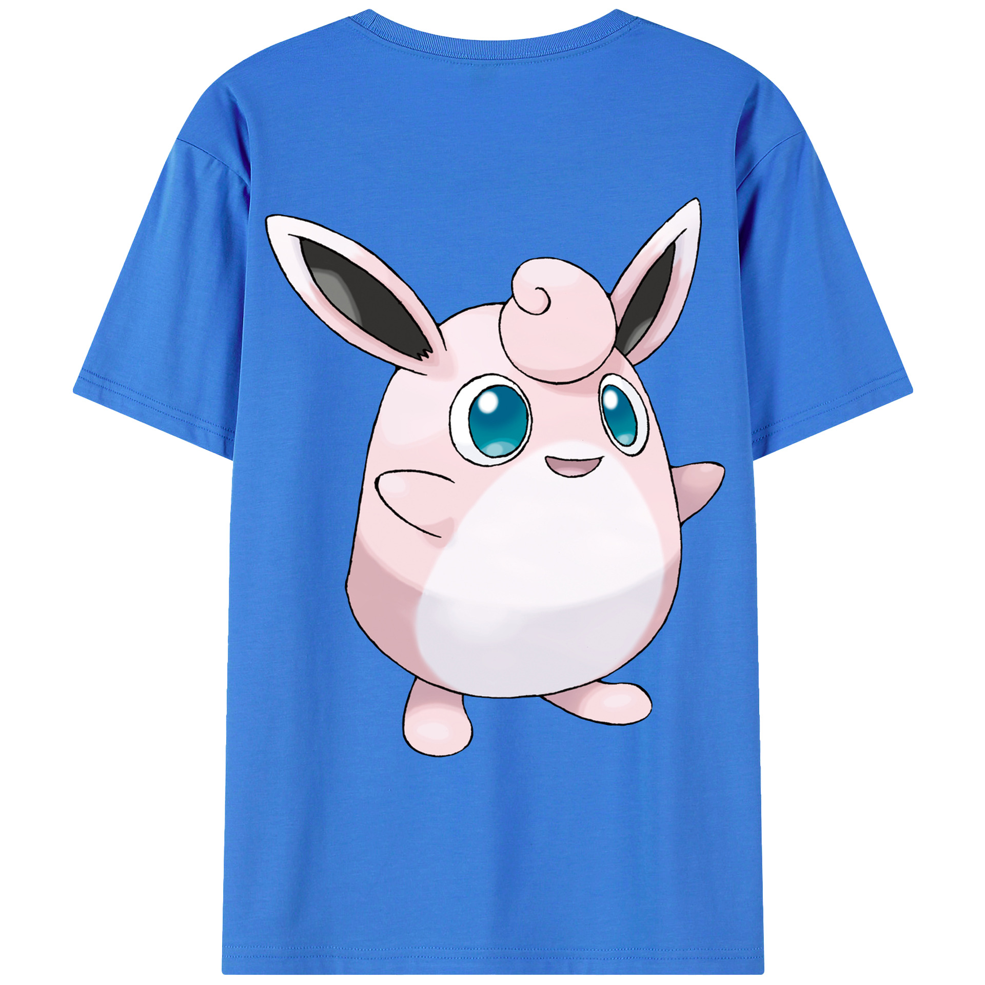 （画像用） ポケットモンスター Pokémon 綿100％ メンズ半袖Tシャツ（バックプリント） 通気性