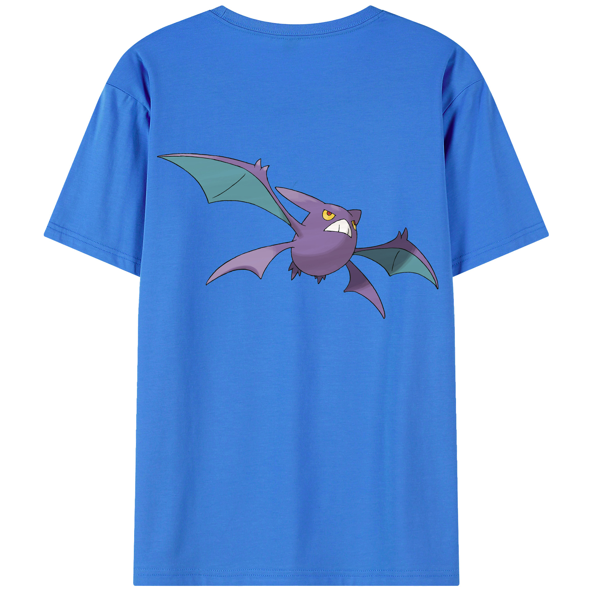 （画像用） ポケットモンスター Pokémon 綿100％ メンズ半袖Tシャツ（バックプリント） 通気性