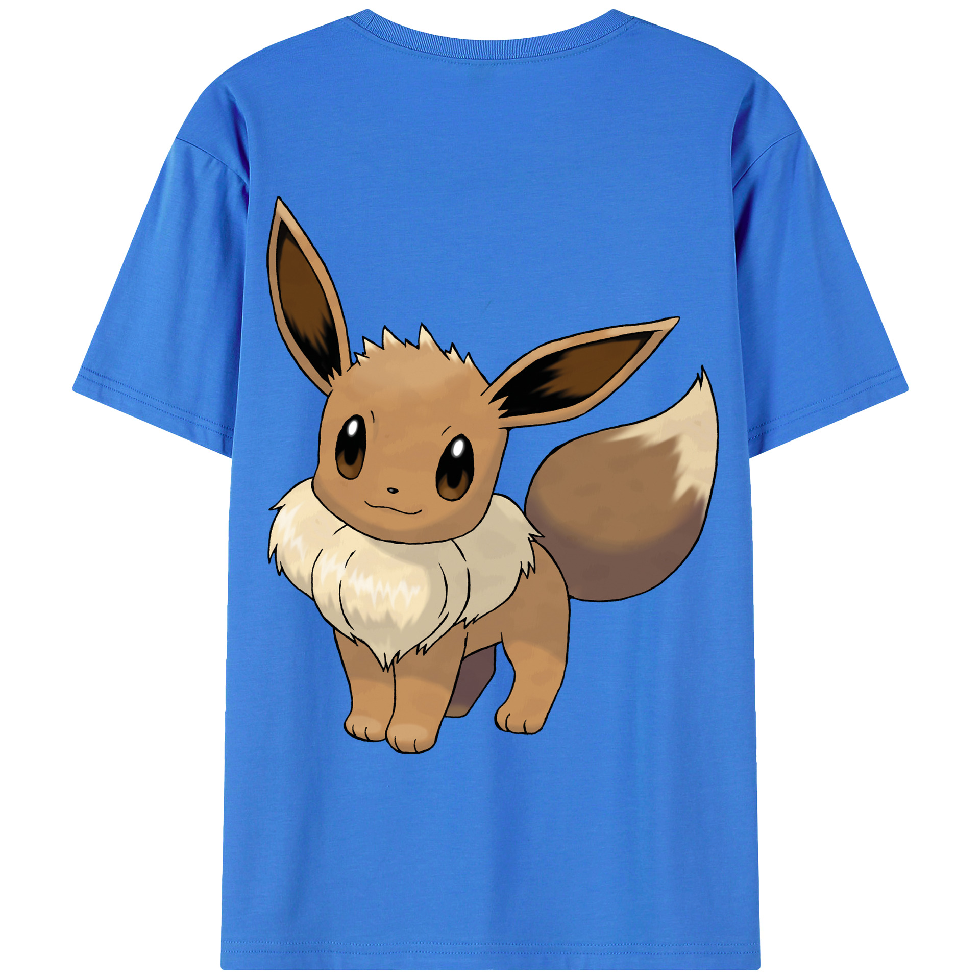 （画像用） ポケットモンスター Pokémon 綿100％ メンズ半袖Tシャツ（バックプリント） 通気性