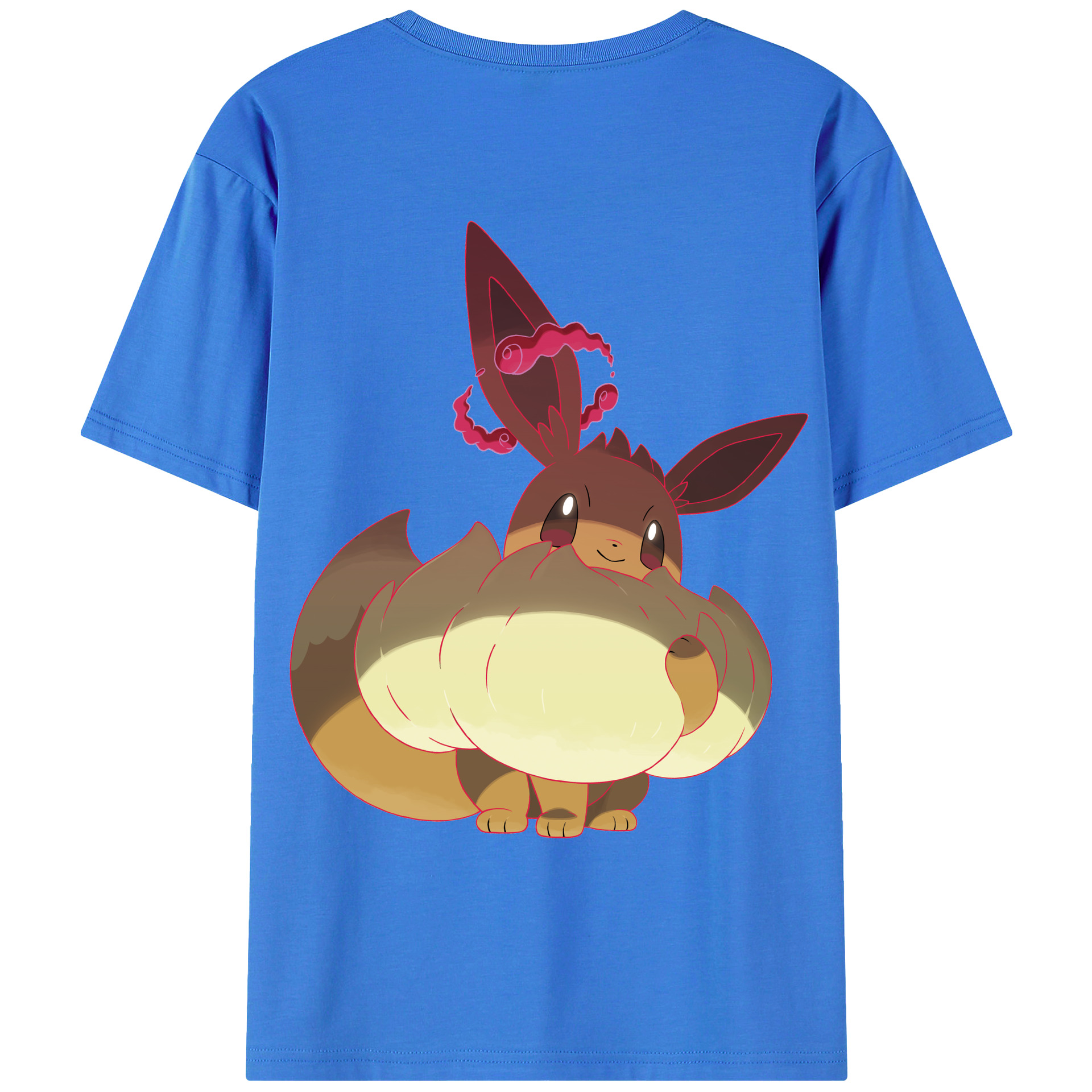 （画像用） ポケットモンスター Pokémon 綿100％ メンズ半袖Tシャツ（バックプリント） 通気性