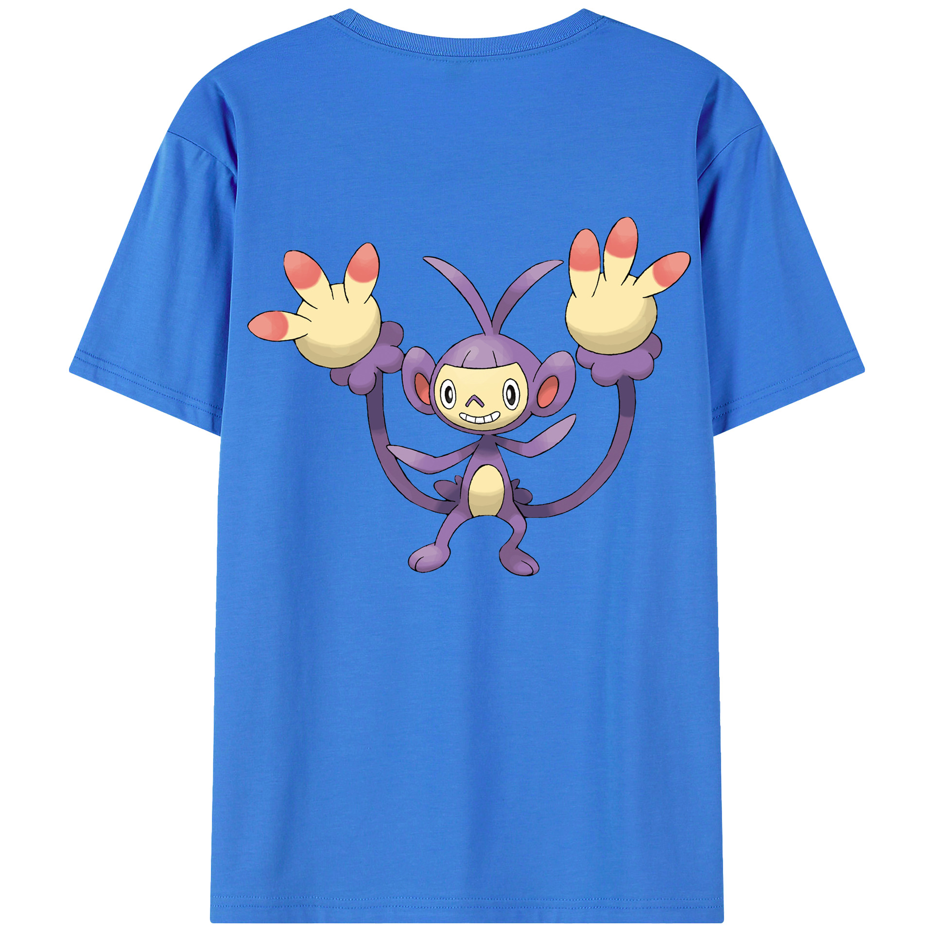 （画像用） ポケットモンスター Pokémon 綿100％ メンズ半袖Tシャツ（バックプリント） 通気性