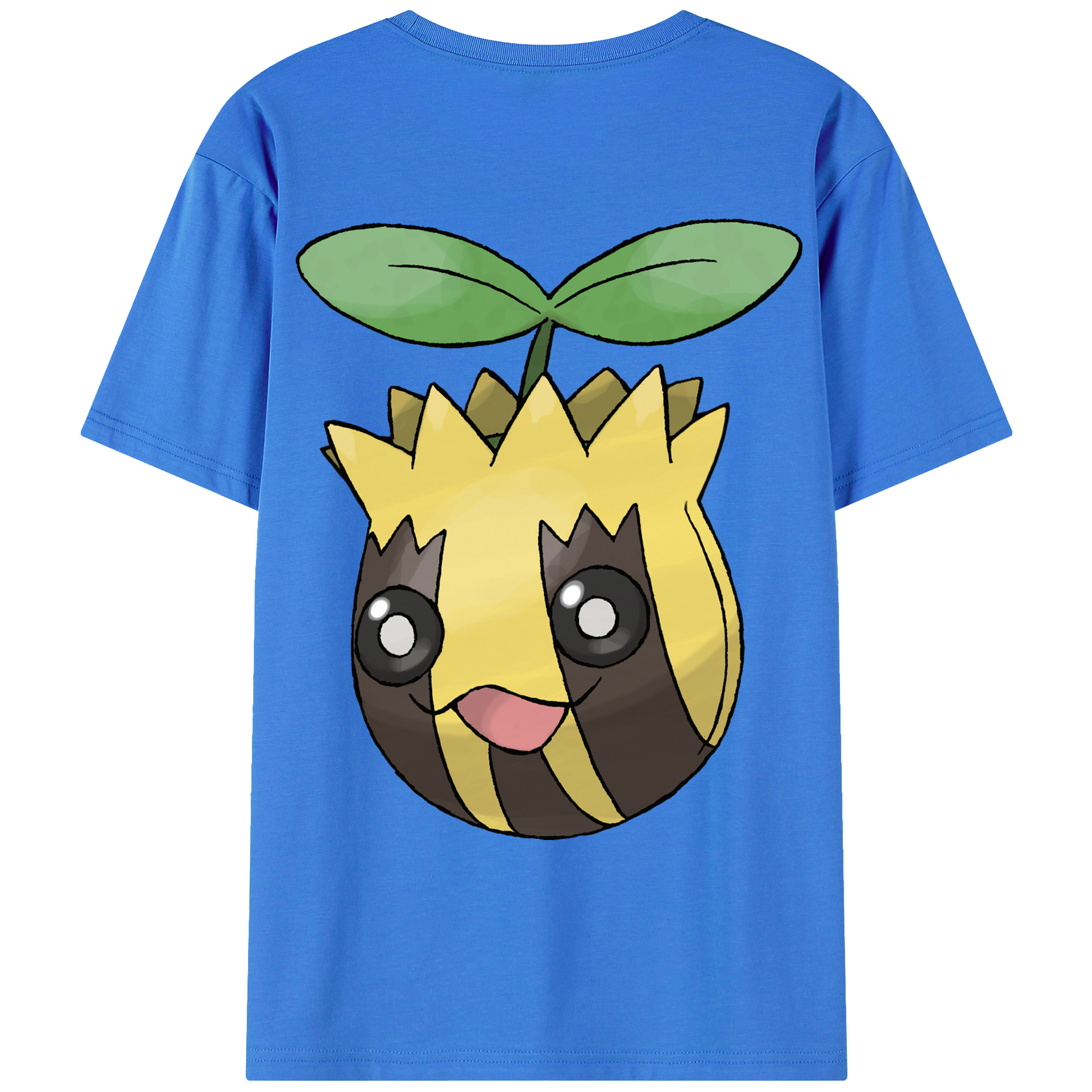 （画像用） ポケットモンスター Pokémon 綿100％ メンズ半袖Tシャツ（バックプリント） 通気性