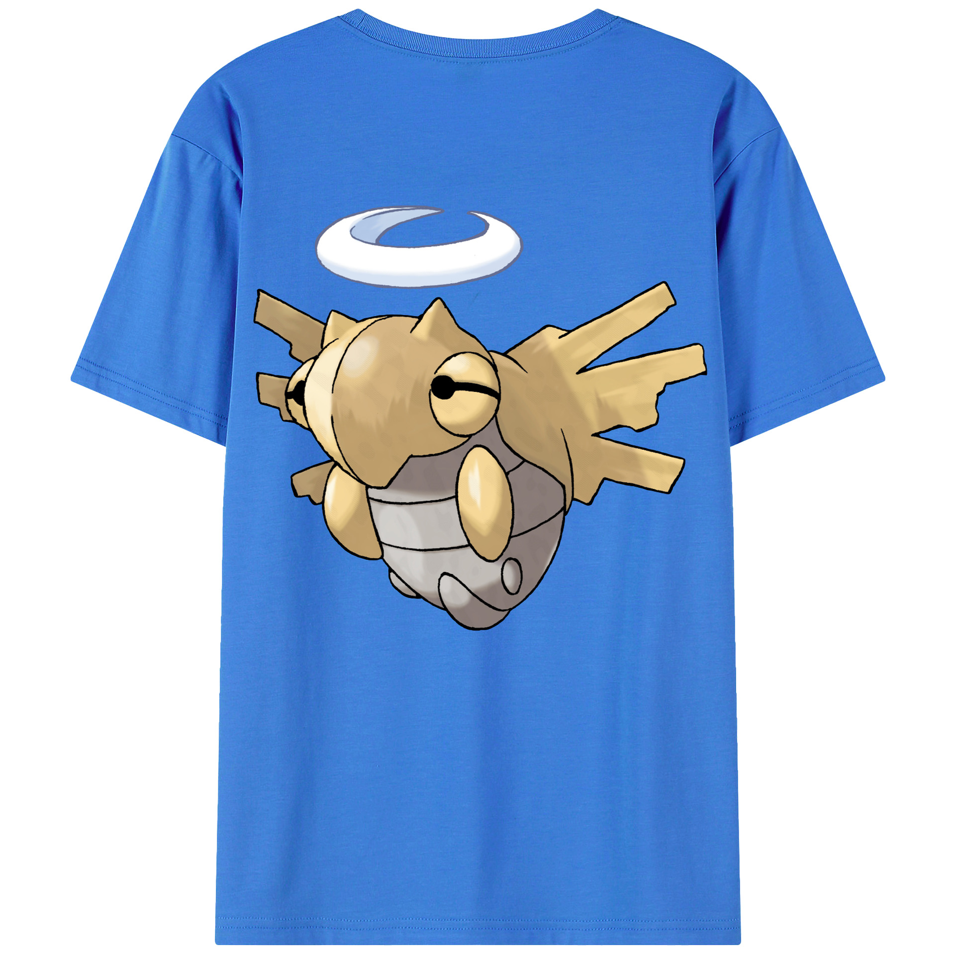 （画像用） ポケットモンスター Pokémon 綿100％ メンズ半袖Tシャツ（バックプリント） 通気性