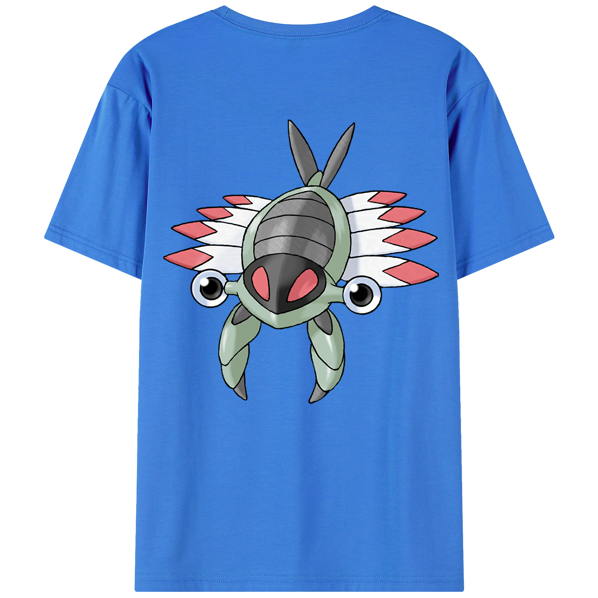 （画像用） ポケットモンスター Pokémon 綿100％ メンズ半袖Tシャツ（バックプリント） 通気性