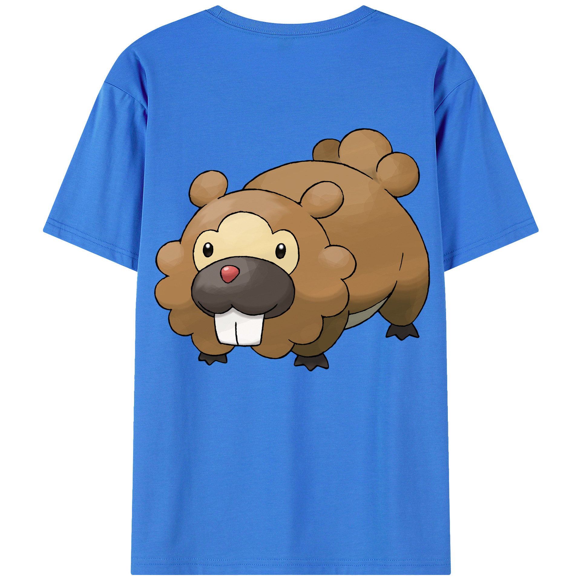 （画像用） ポケットモンスター Pokémon 綿100％ メンズ半袖Tシャツ（バックプリント） 通気性
