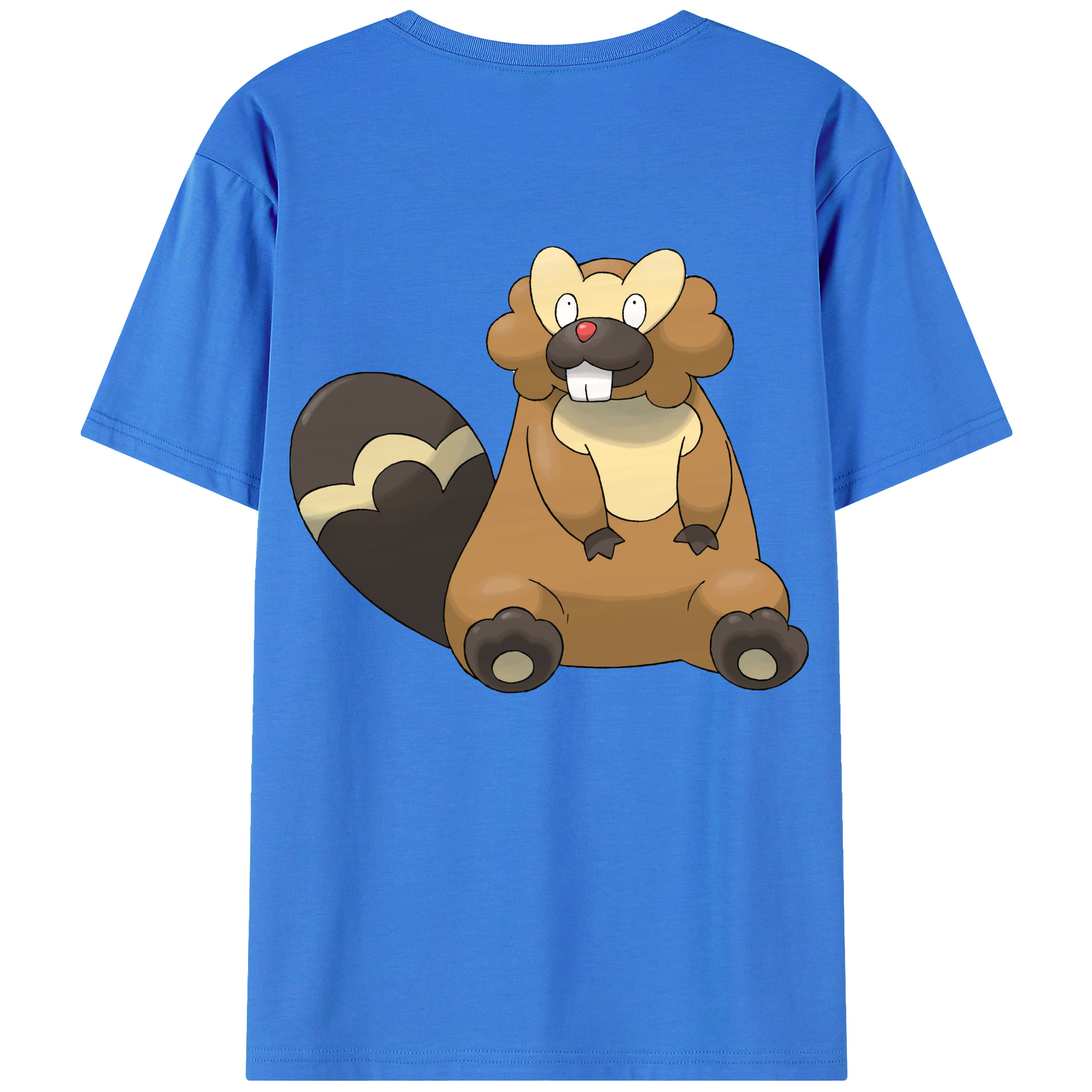 （画像用） ポケットモンスター Pokémon 綿100％ メンズ半袖Tシャツ（バックプリント） 通気性