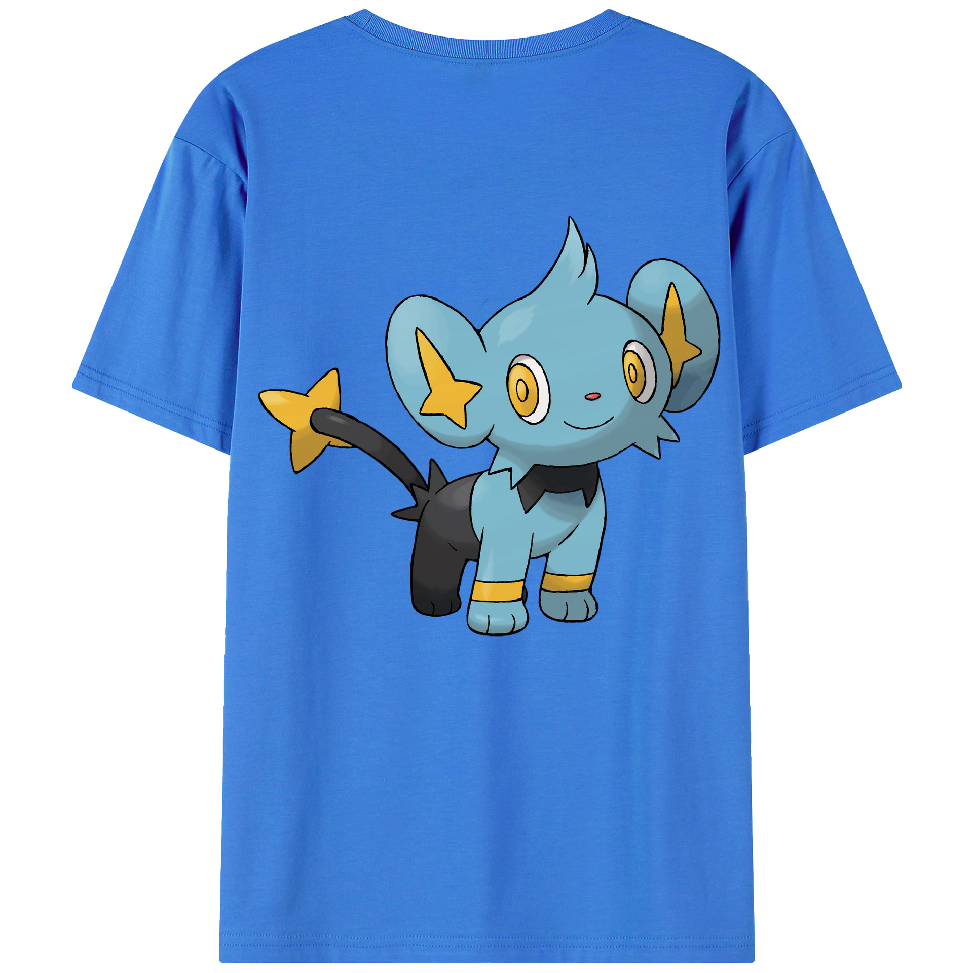 （画像用） ポケットモンスター Pokémon 綿100％ メンズ半袖Tシャツ（バックプリント） 通気性