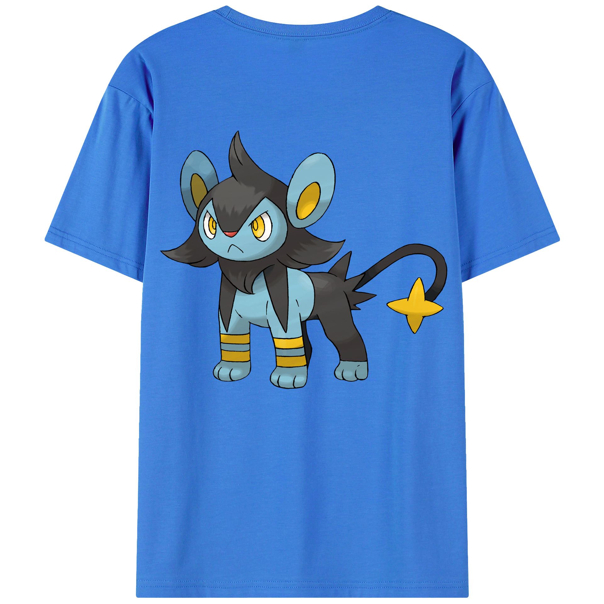 （画像用） ポケットモンスター Pokémon 綿100％ メンズ半袖Tシャツ（バックプリント） 通気性