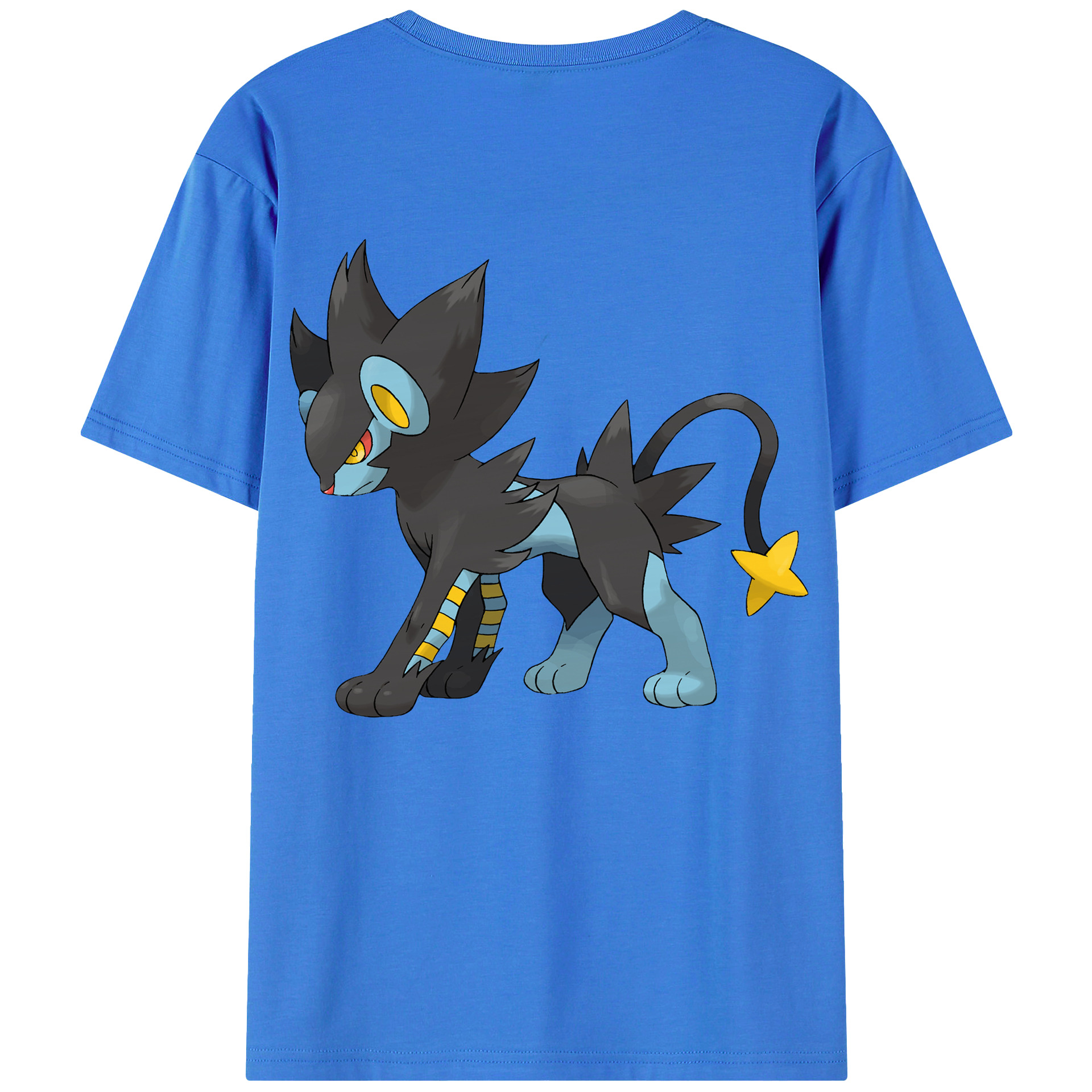 （画像用） ポケットモンスター Pokémon 綿100％ メンズ半袖Tシャツ（バックプリント） 通気性