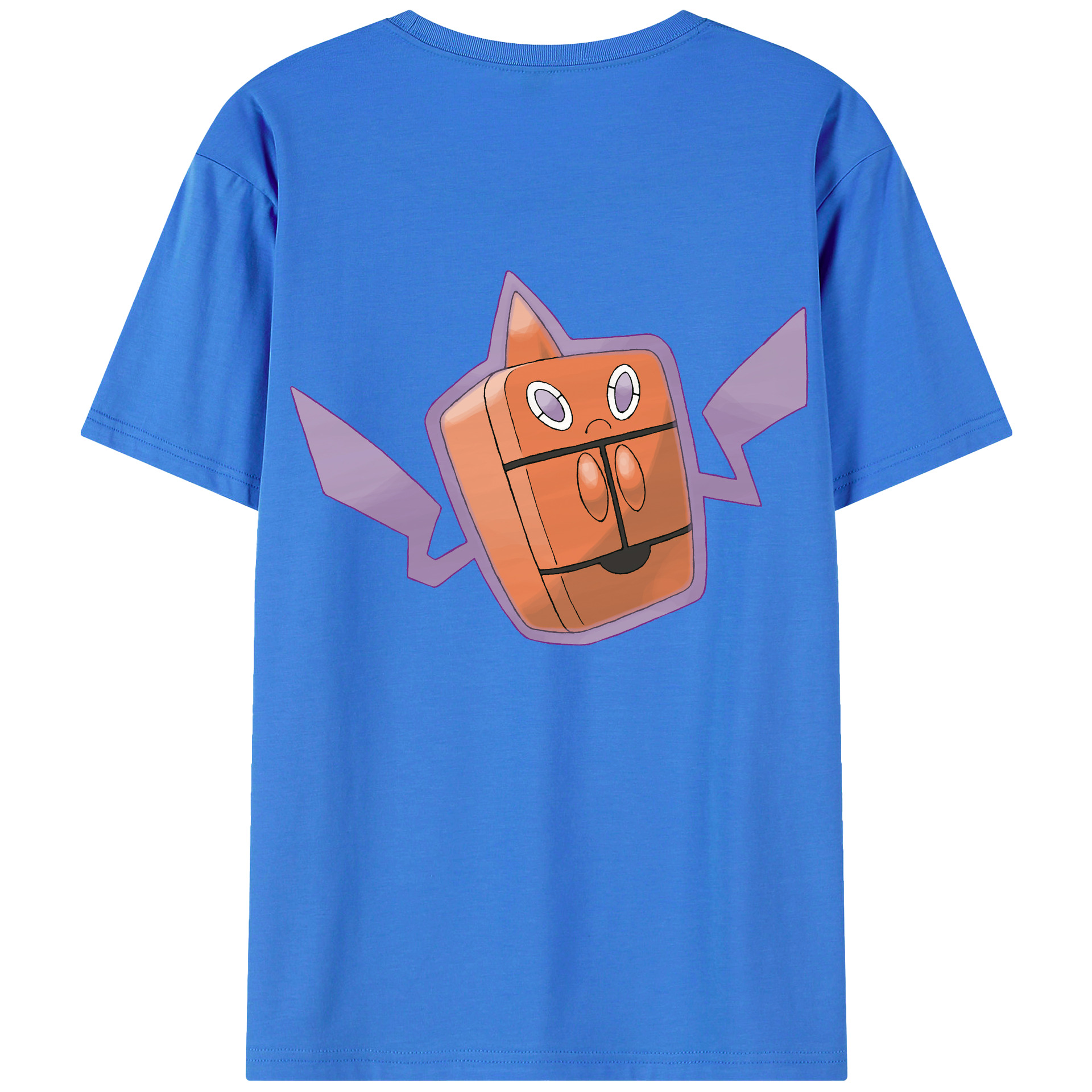 （画像用） ポケットモンスター Pokémon 綿100％ メンズ半袖Tシャツ（バックプリント） 通気性