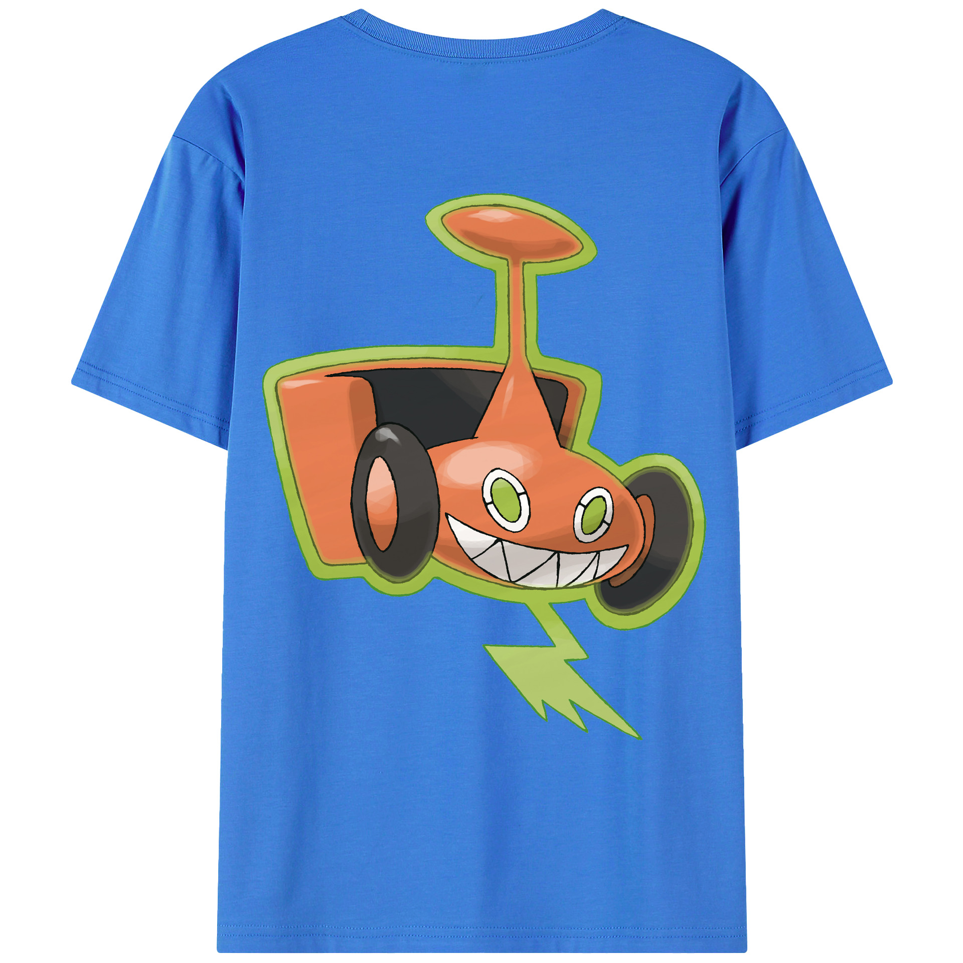 （画像用） ポケットモンスター Pokémon 綿100％ メンズ半袖Tシャツ（バックプリント） 通気性