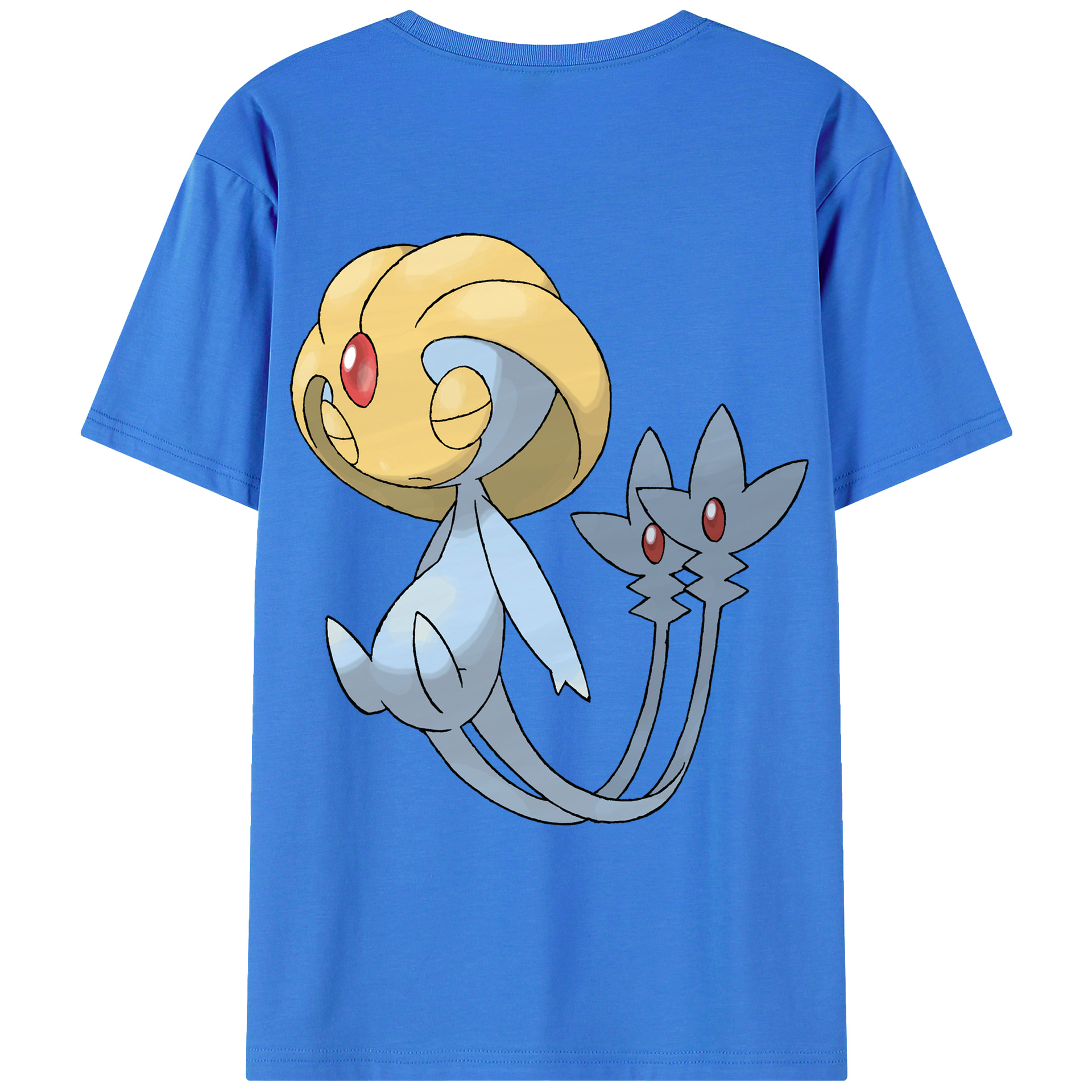 （画像用） ポケットモンスター Pokémon 綿100％ メンズ半袖Tシャツ（バックプリント） 通気性