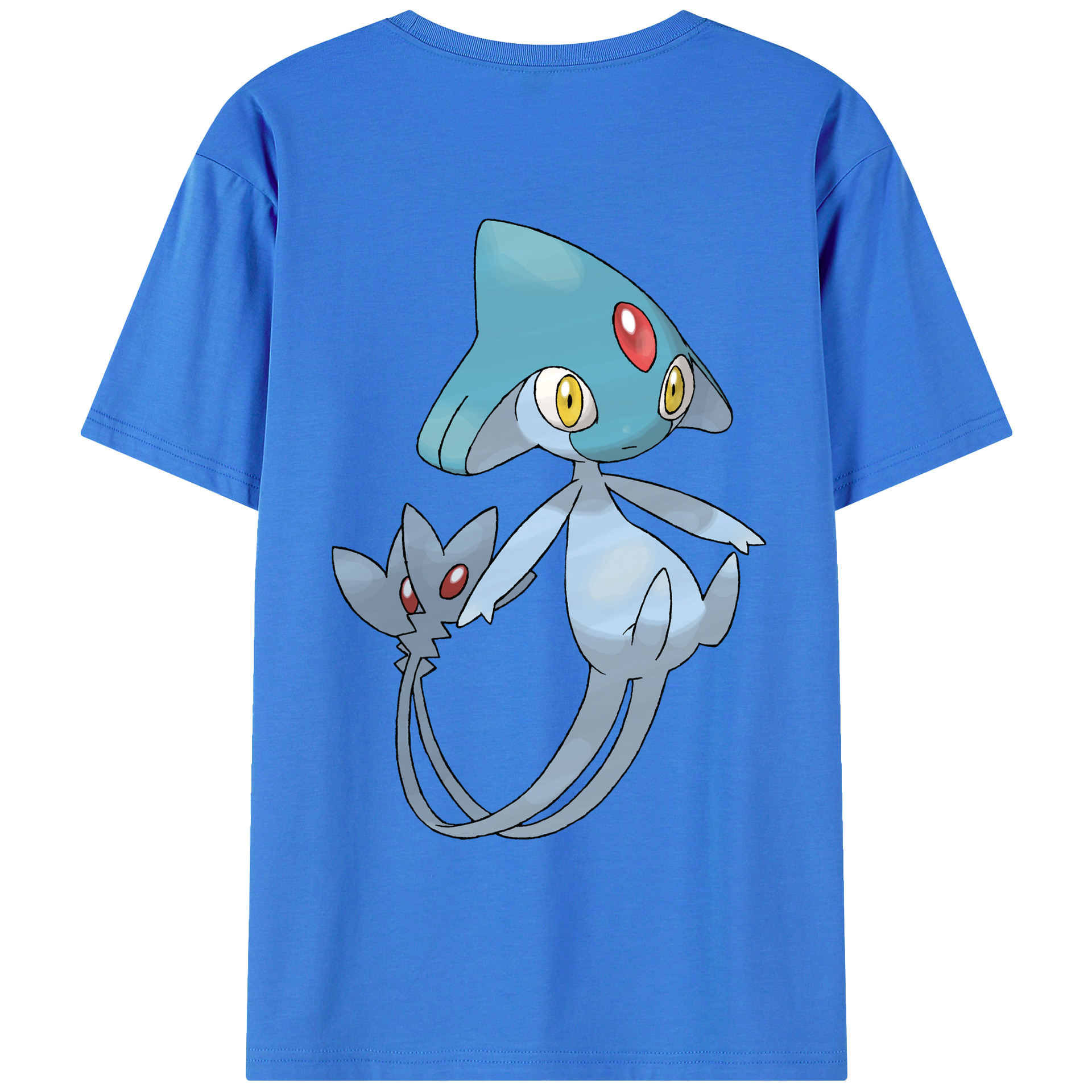 （画像用） ポケットモンスター Pokémon 綿100％ メンズ半袖Tシャツ（バックプリント） 通気性