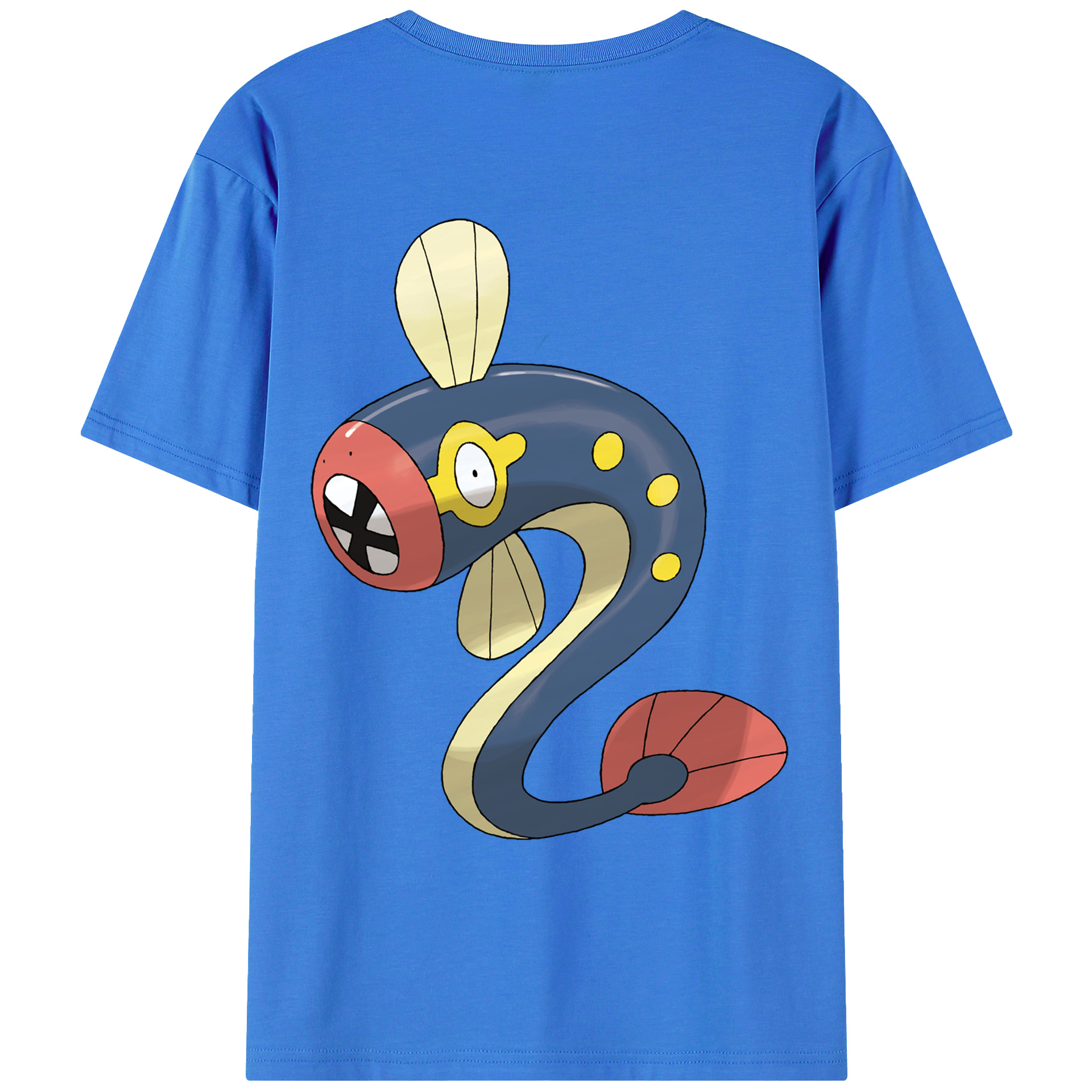 （画像用） ポケットモンスター Pokémon 綿100％ メンズ半袖Tシャツ（バックプリント） 通気性