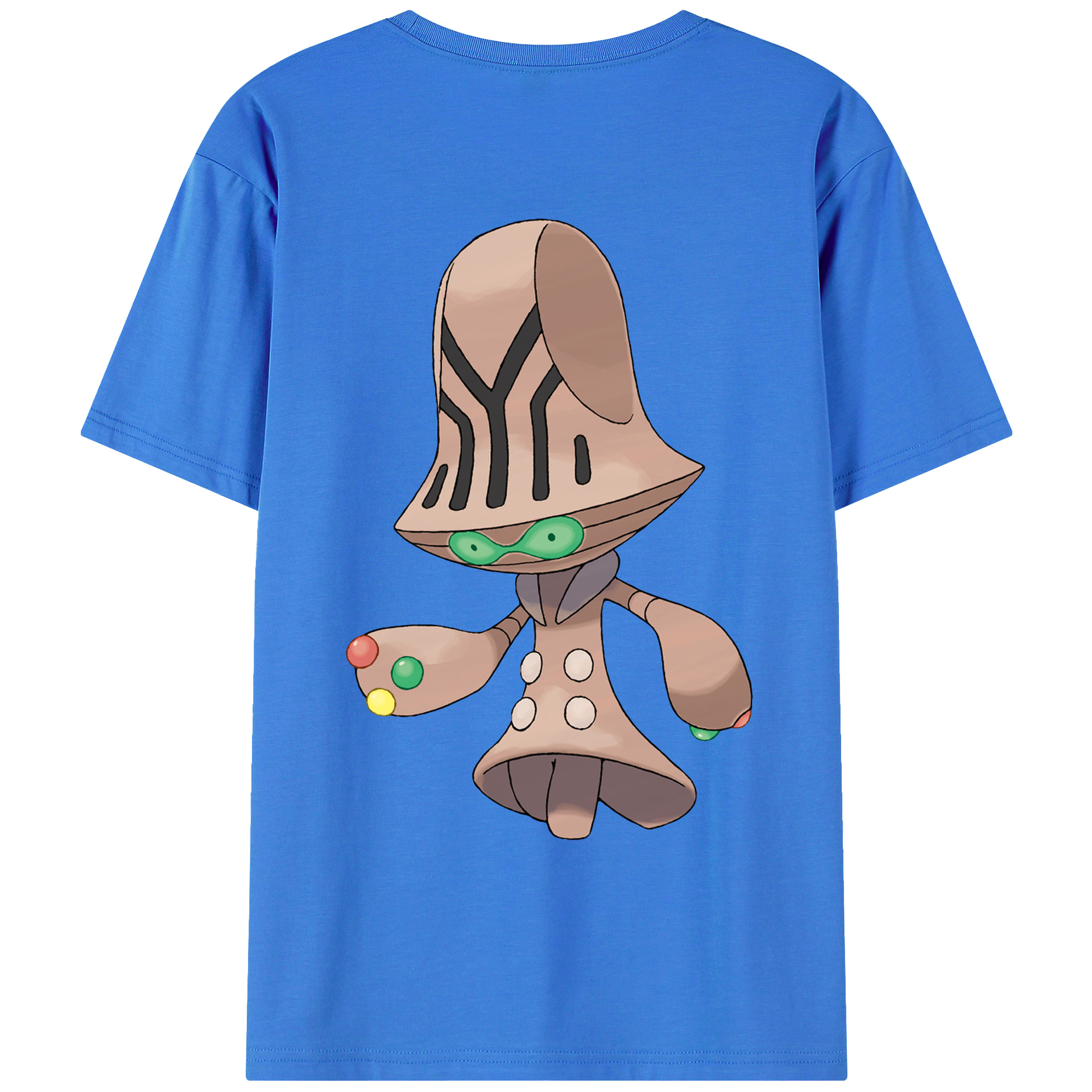 （画像用） ポケットモンスター Pokémon 綿100％ メンズ半袖Tシャツ（バックプリント） 通気性