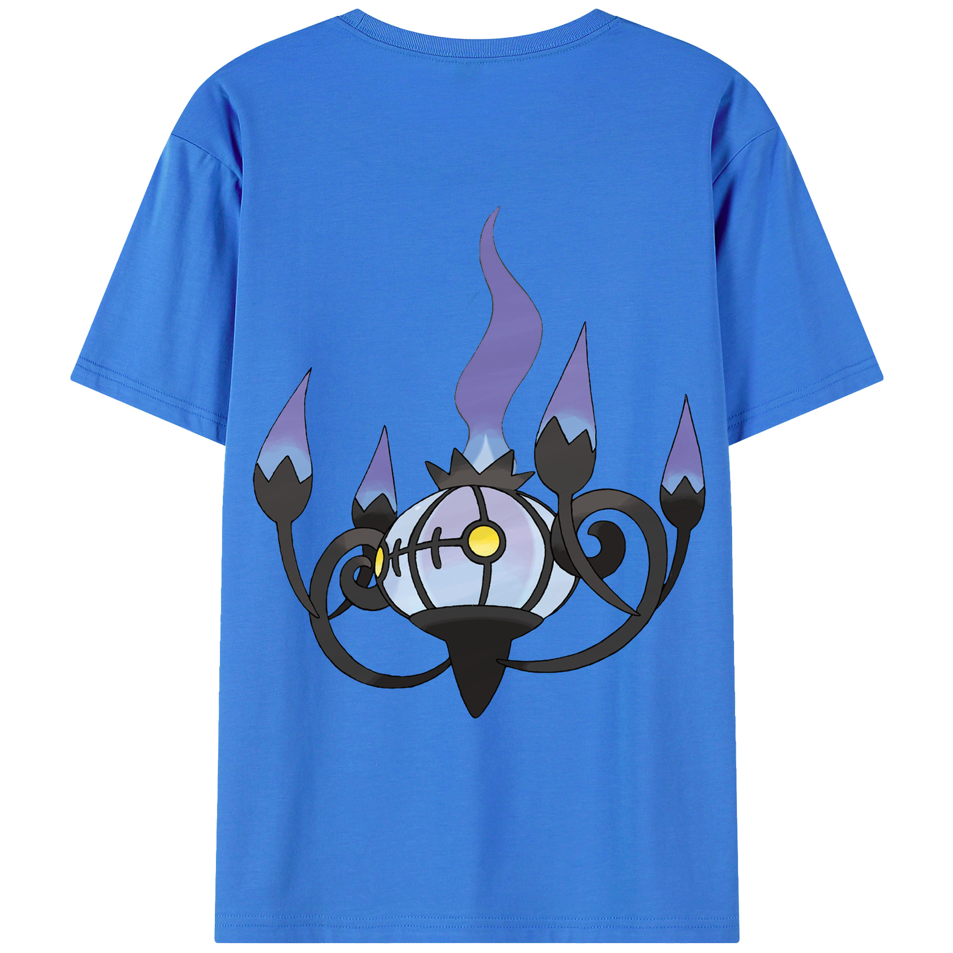 （画像用） ポケットモンスター Pokémon 綿100％ メンズ半袖Tシャツ（バックプリント） 通気性