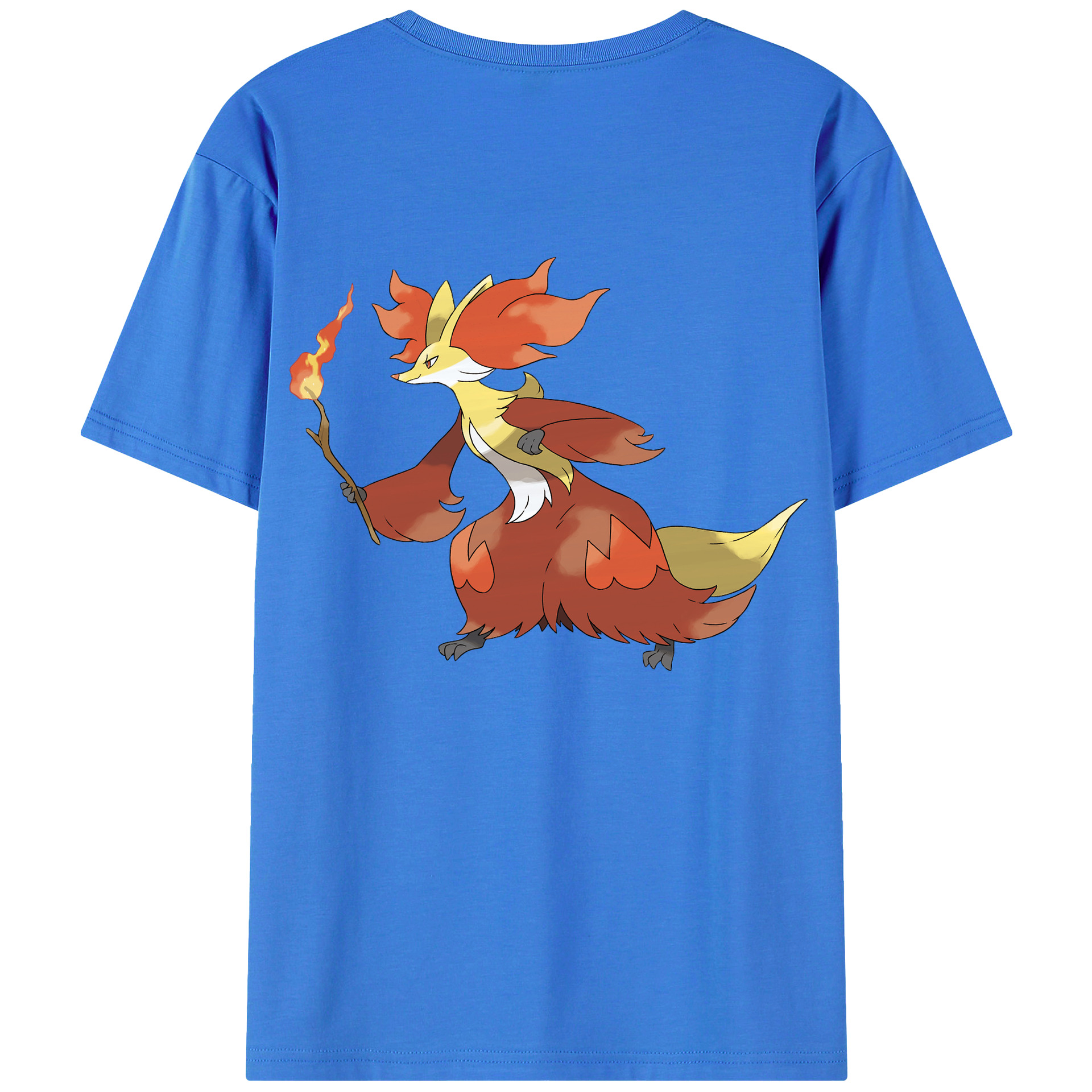 （画像用） ポケットモンスター Pokémon 綿100％ メンズ半袖Tシャツ（バックプリント） 通気性