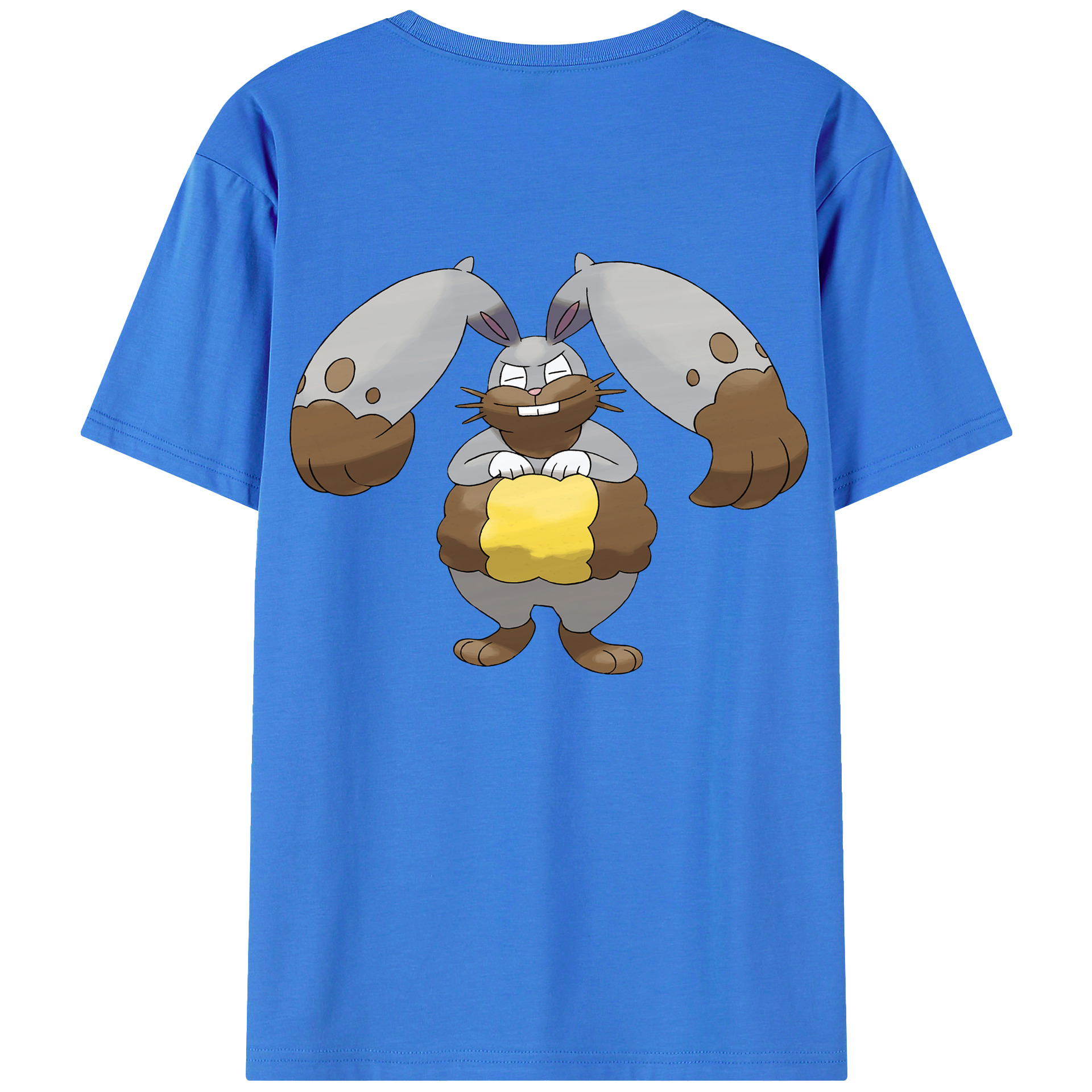 （画像用） ポケットモンスター Pokémon 綿100％ メンズ半袖Tシャツ（バックプリント） 通気性