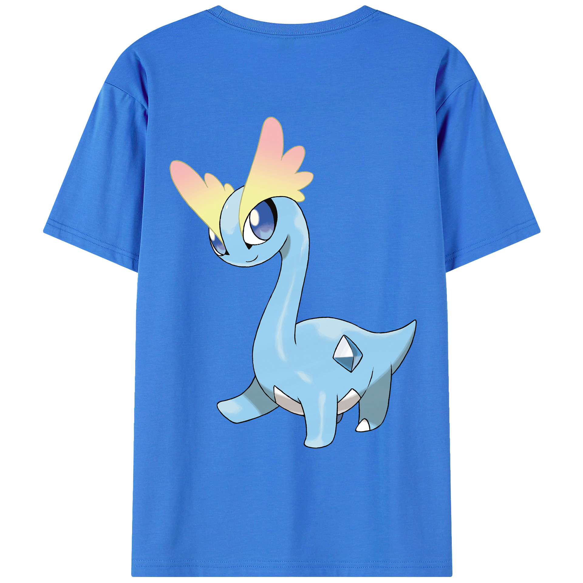 （画像用） ポケットモンスター Pokémon 綿100％ メンズ半袖Tシャツ（バックプリント） 通気性