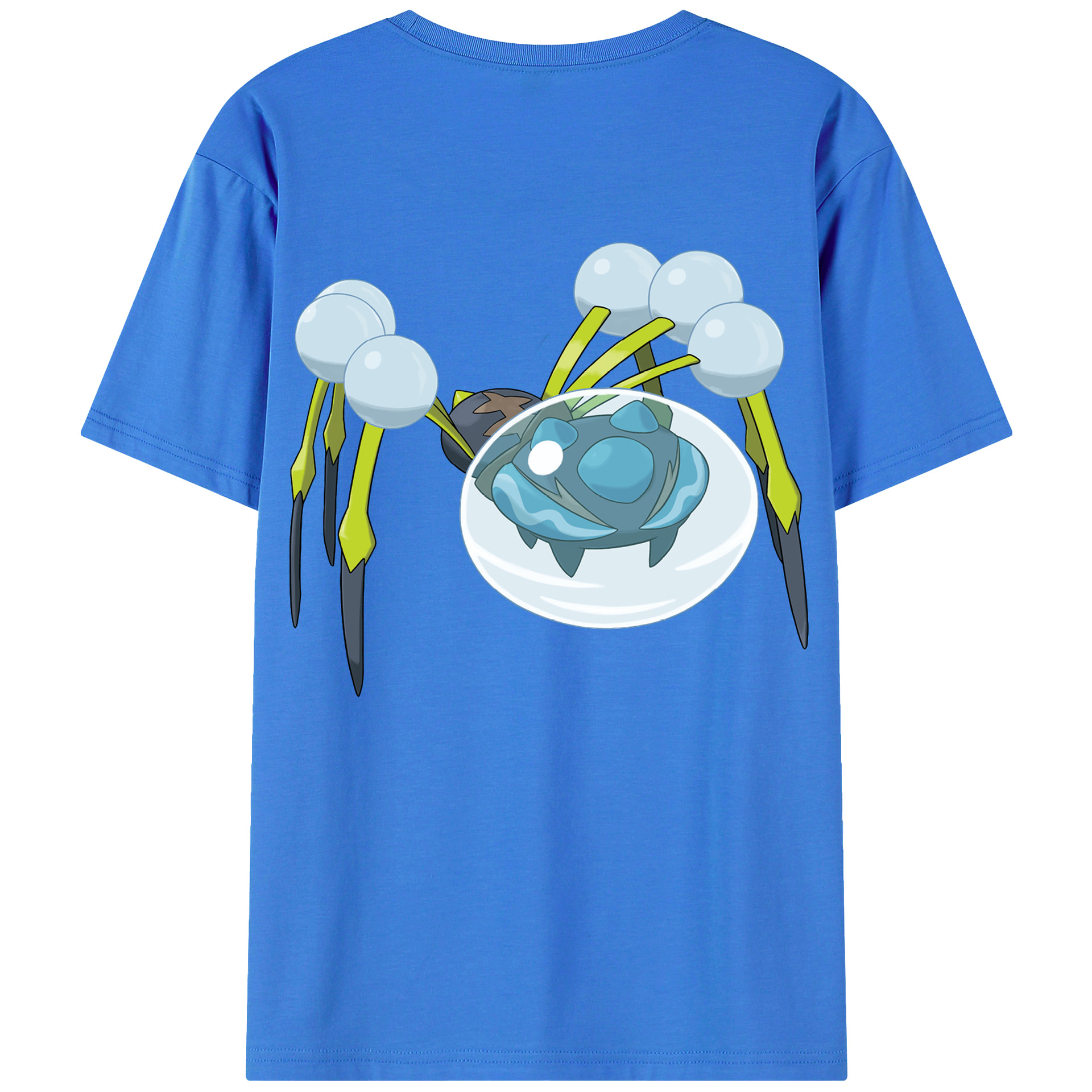 （画像用） ポケットモンスター Pokémon 綿100％ メンズ半袖Tシャツ（バックプリント） 通気性