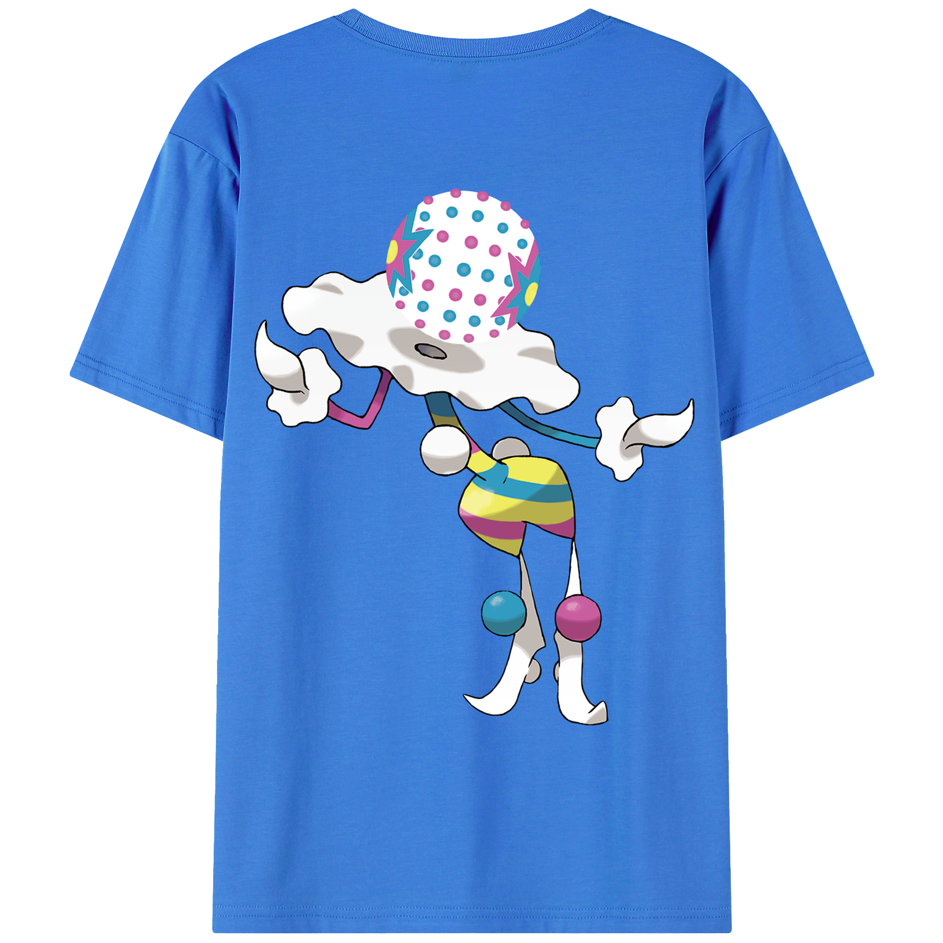 （画像用） ポケットモンスター Pokémon 綿100％ メンズ半袖Tシャツ（バックプリント） 通気性