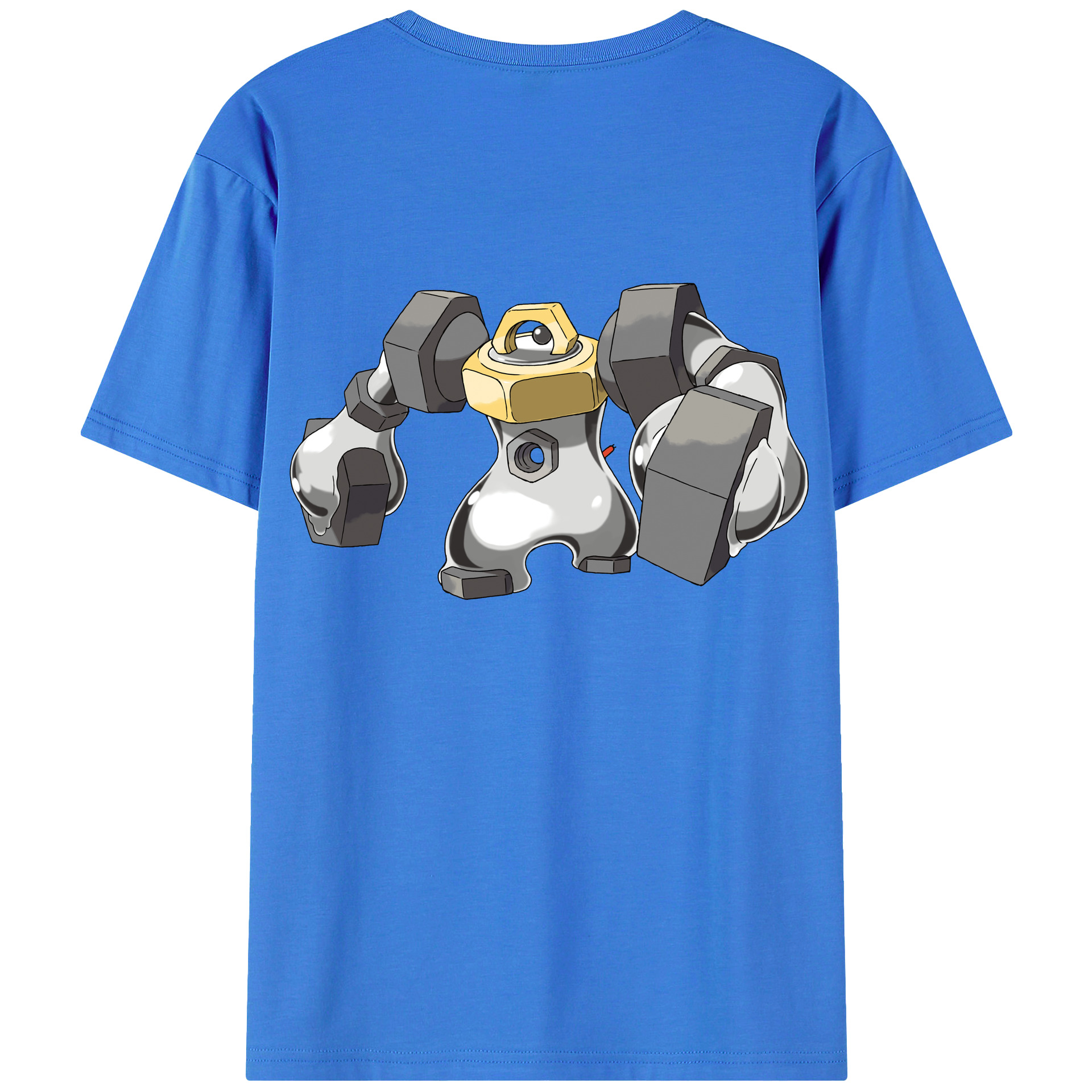 （画像用） ポケットモンスター Pokémon 綿100％ メンズ半袖Tシャツ（バックプリント） 通気性