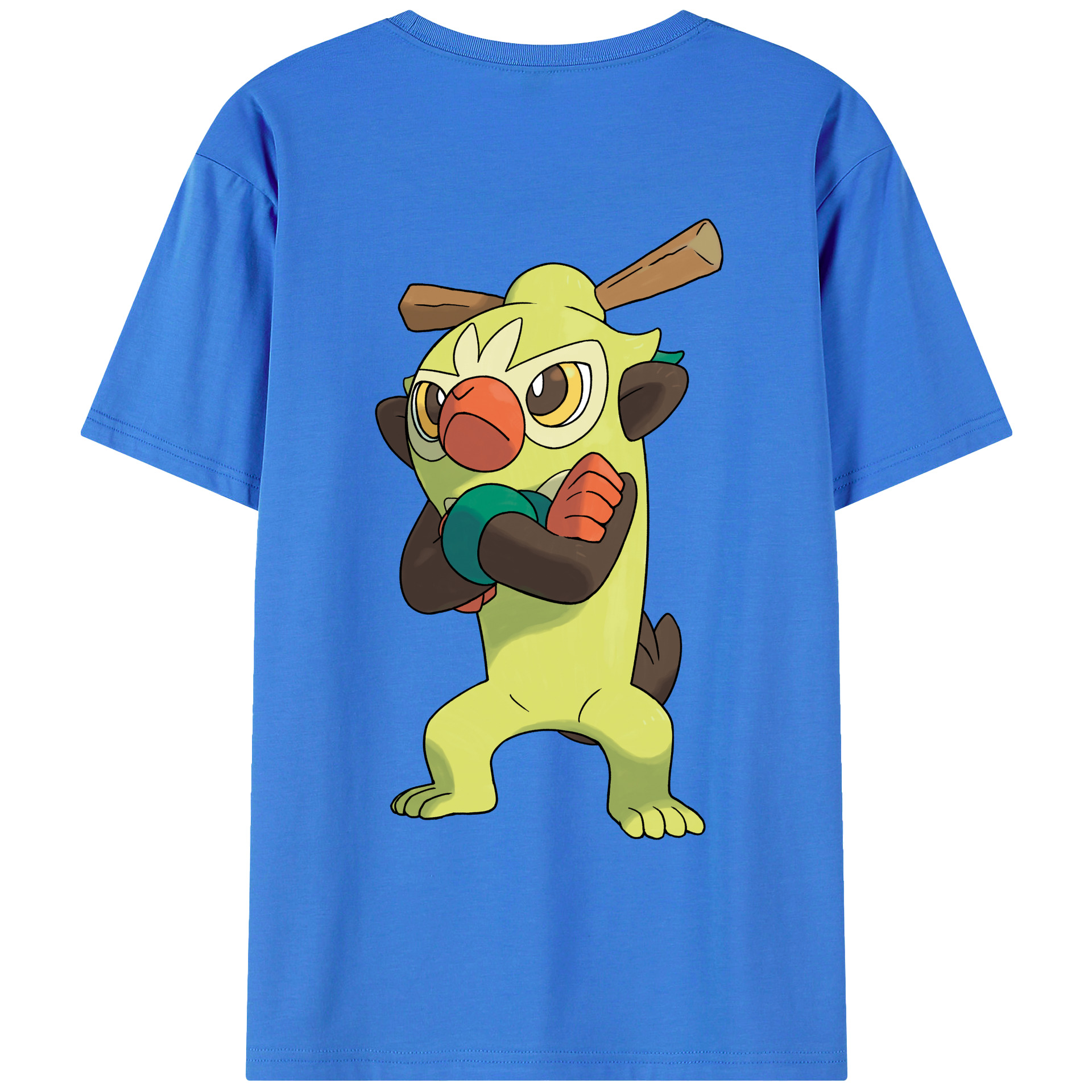 （画像用） ポケットモンスター Pokémon 綿100％ メンズ半袖Tシャツ（バックプリント） 通気性