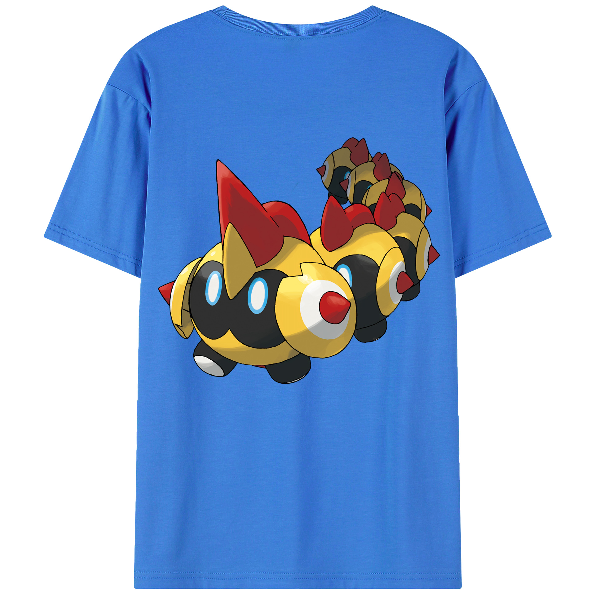 （画像用） ポケットモンスター Pokémon 綿100％ メンズ半袖Tシャツ（バックプリント） 通気性