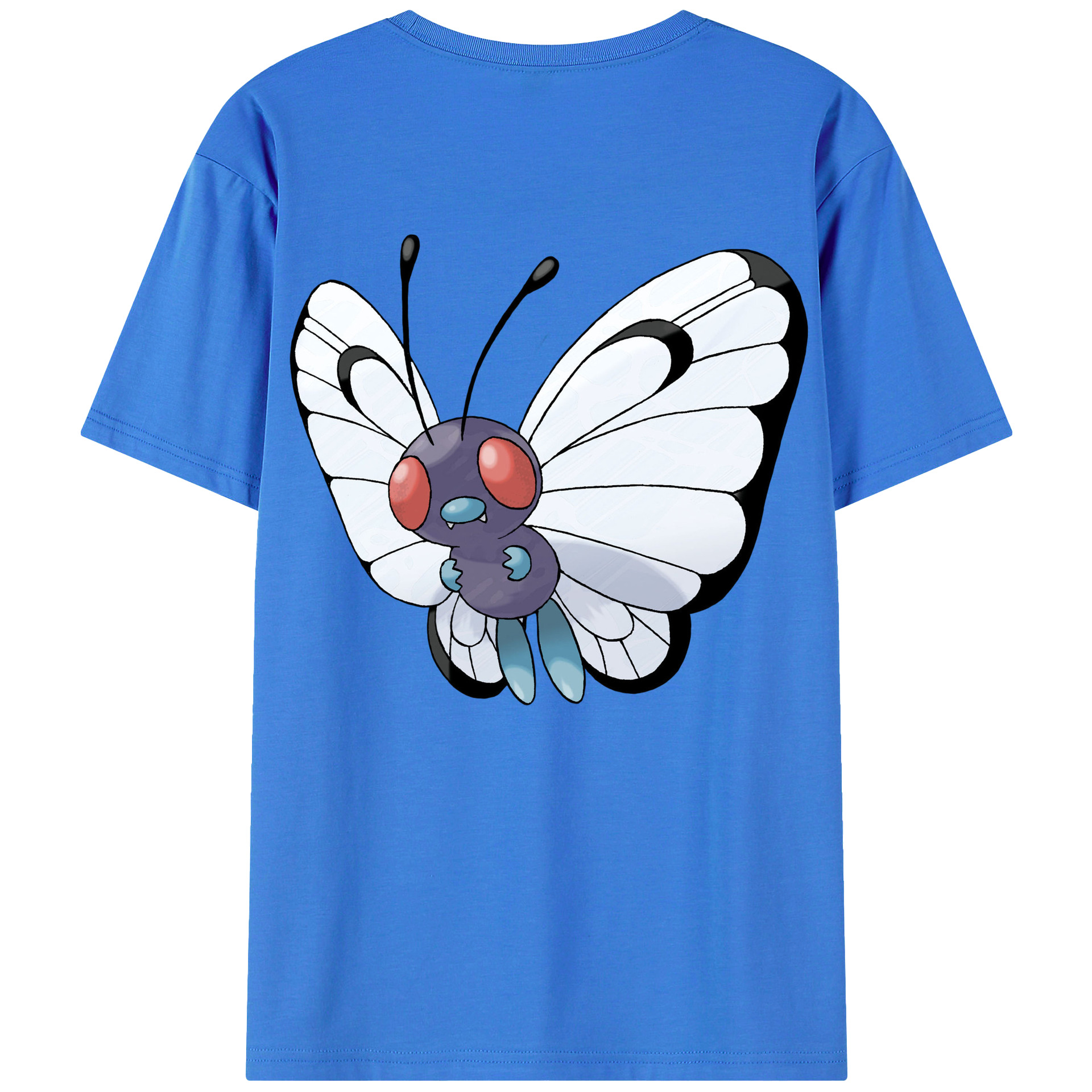 （画像用） ポケットモンスター Pokémon 綿100％ メンズ半袖Tシャツ（バックプリント） 通気性