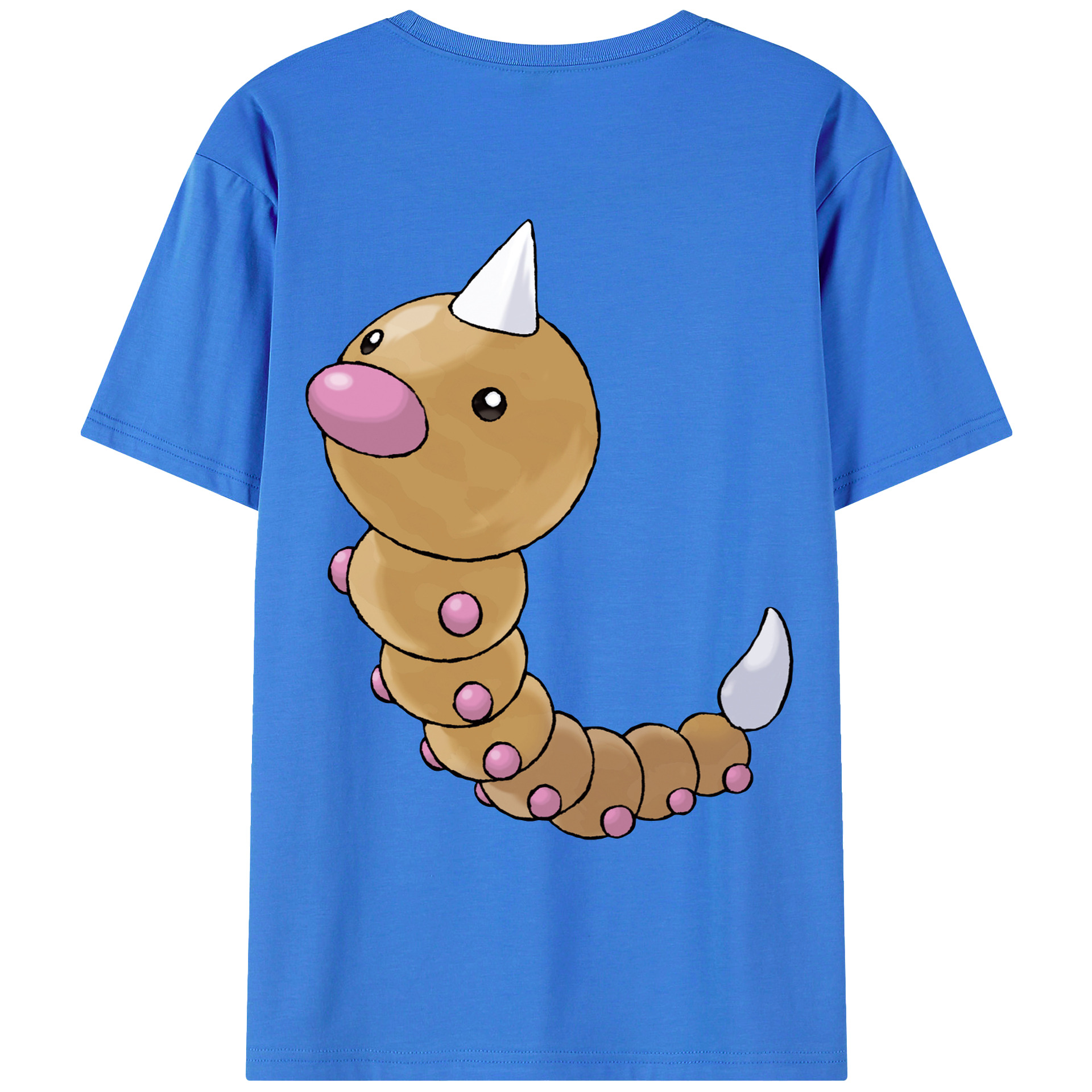 （画像用） ポケットモンスター Pokémon 綿100％ メンズ半袖Tシャツ（バックプリント） 通気性
