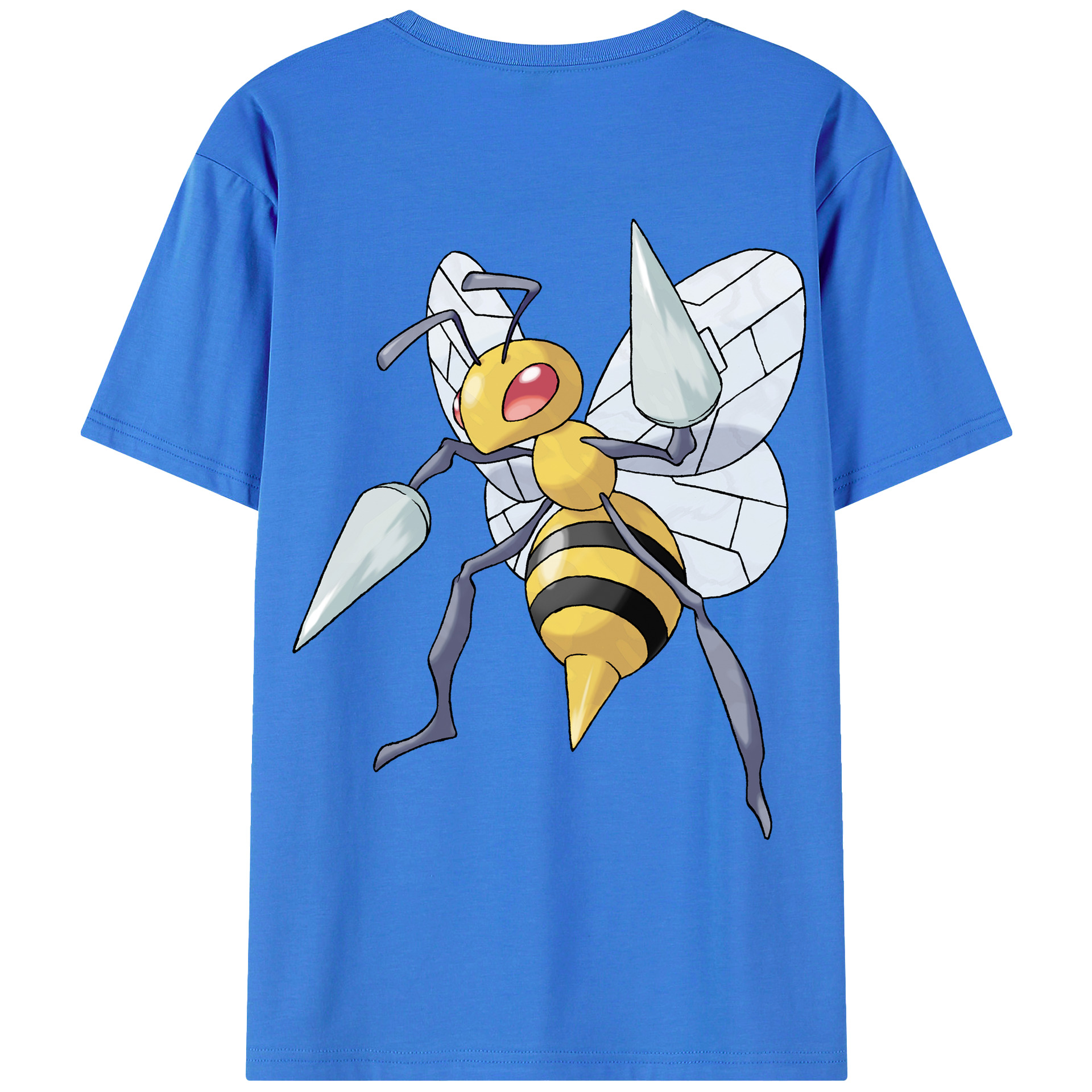 （画像用） ポケットモンスター Pokémon 綿100％ メンズ半袖Tシャツ（バックプリント） 通気性
