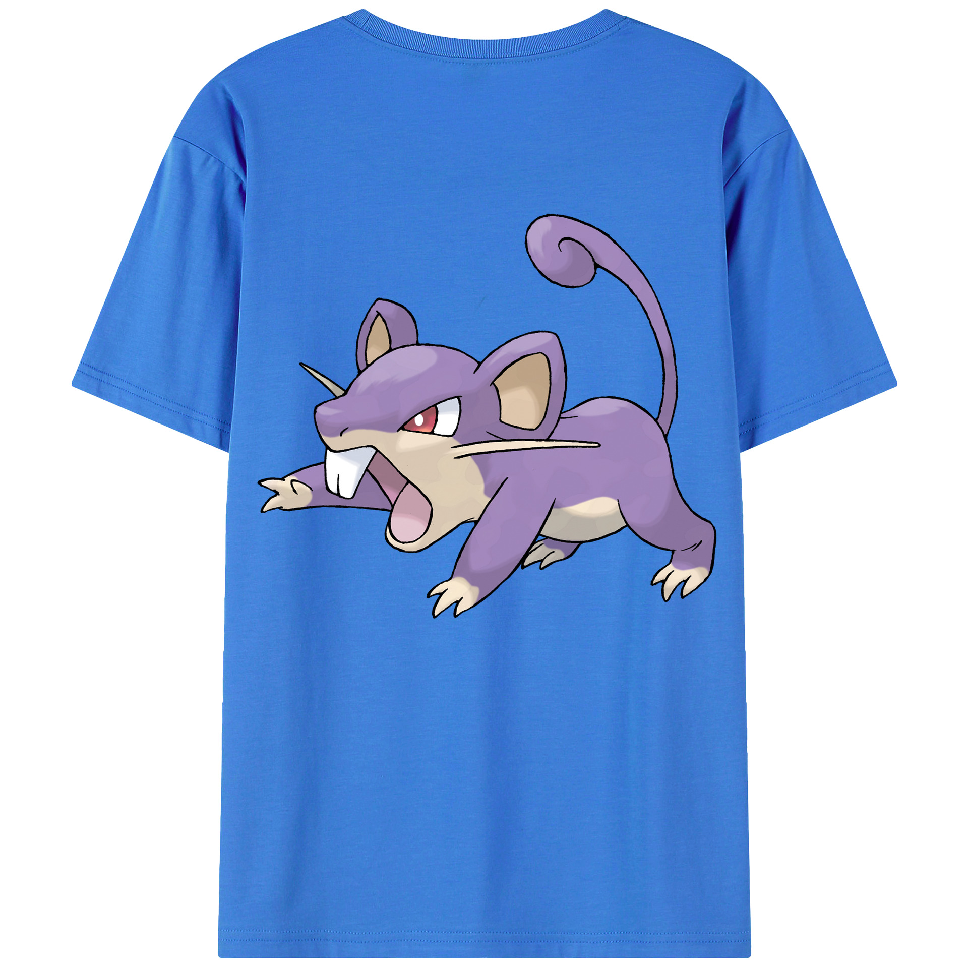 （画像用） ポケットモンスター Pokémon 綿100％ メンズ半袖Tシャツ（バックプリント） 通気性