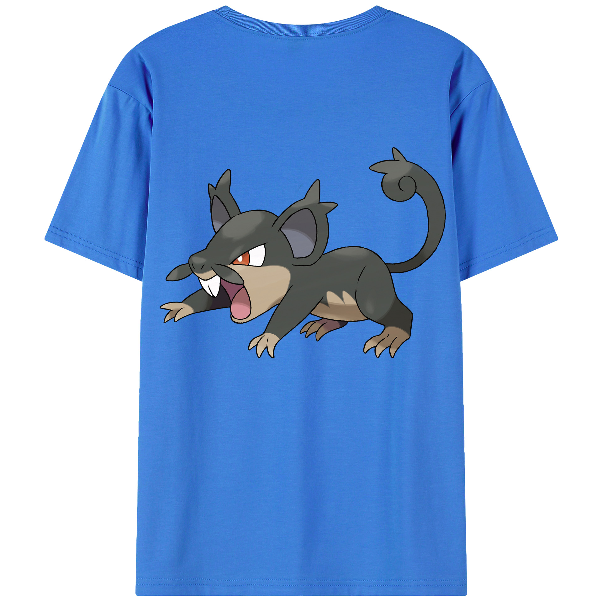 （画像用） ポケットモンスター Pokémon 綿100％ メンズ半袖Tシャツ（バックプリント） 通気性